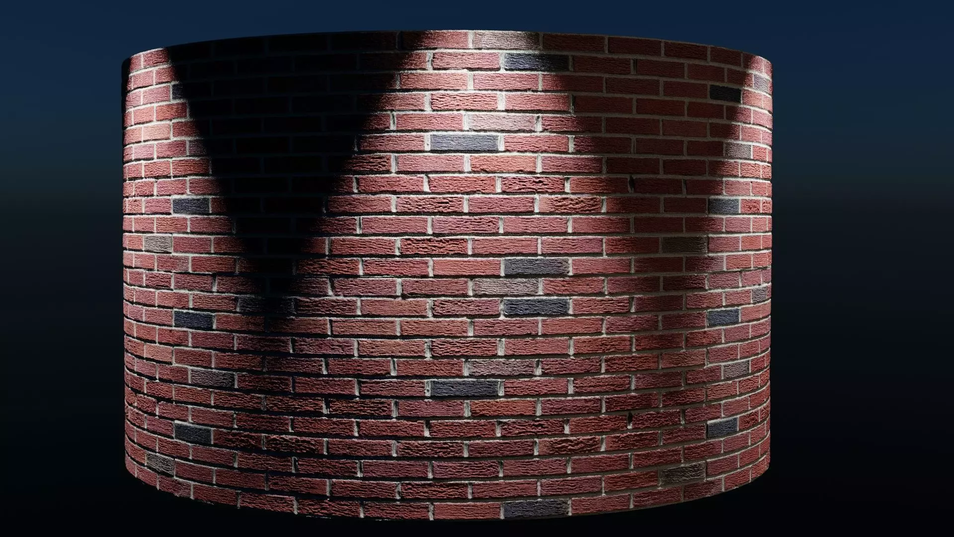 Red Brick Material Tileable HD 16bit Height Map Low-poly 3D model_0