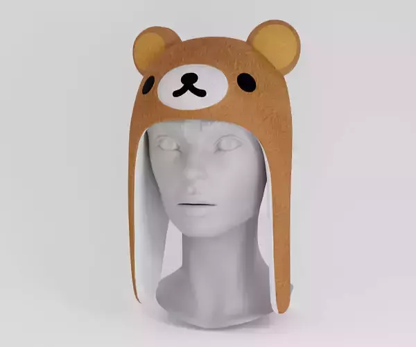 Hat - Kawaii Bear Funny Cartoon Stylized Metaverse