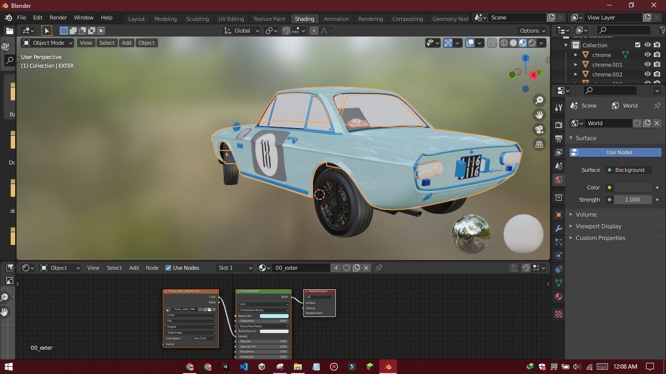 Fulvia Car Model Low Poly Car Low-poly 3D model_6