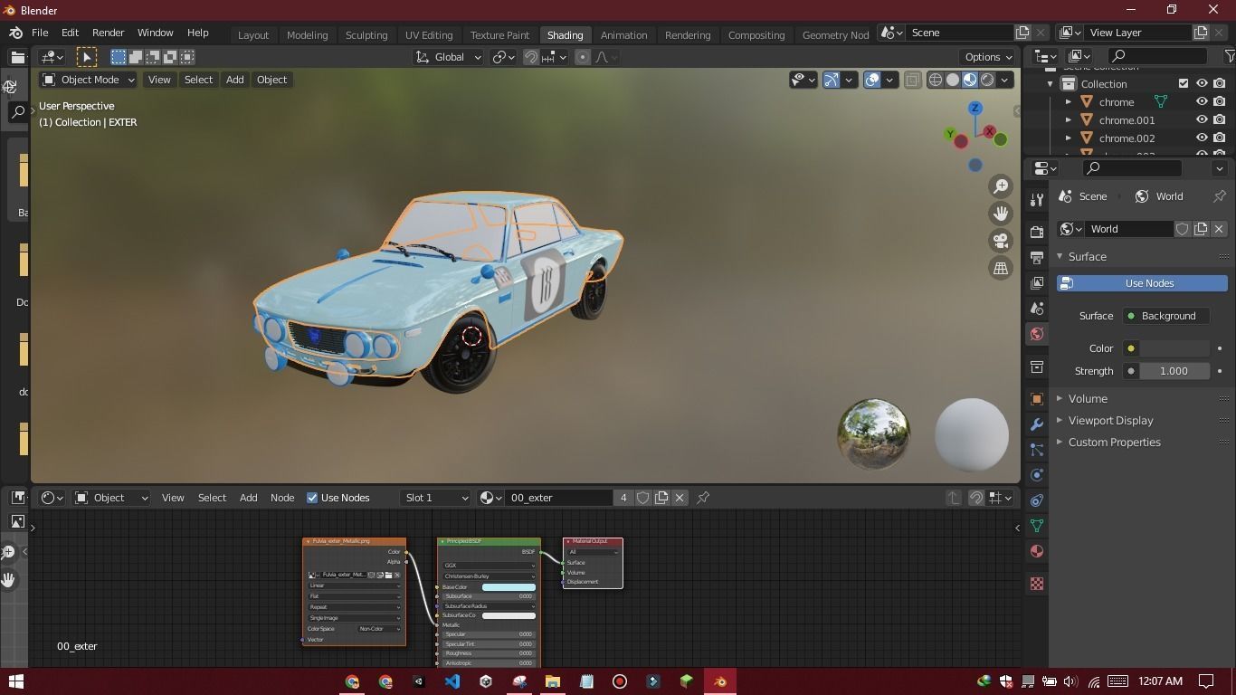 Fulvia Car Model Low Poly Car Low-poly 3D model_14
