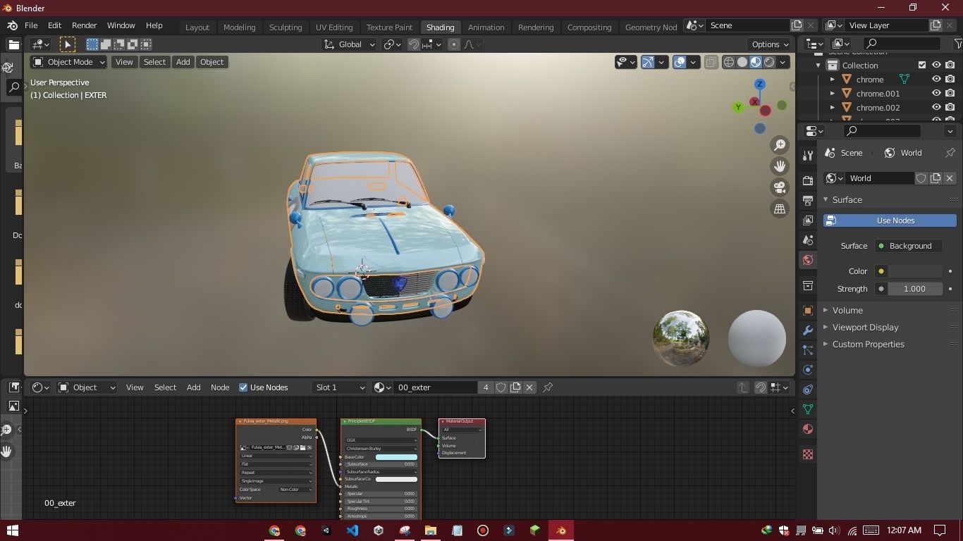 Fulvia Car Model Low Poly Car Low-poly 3D model_2