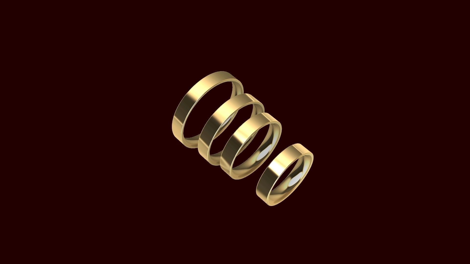 18 wedding band 77 stl verified 3D print model_1