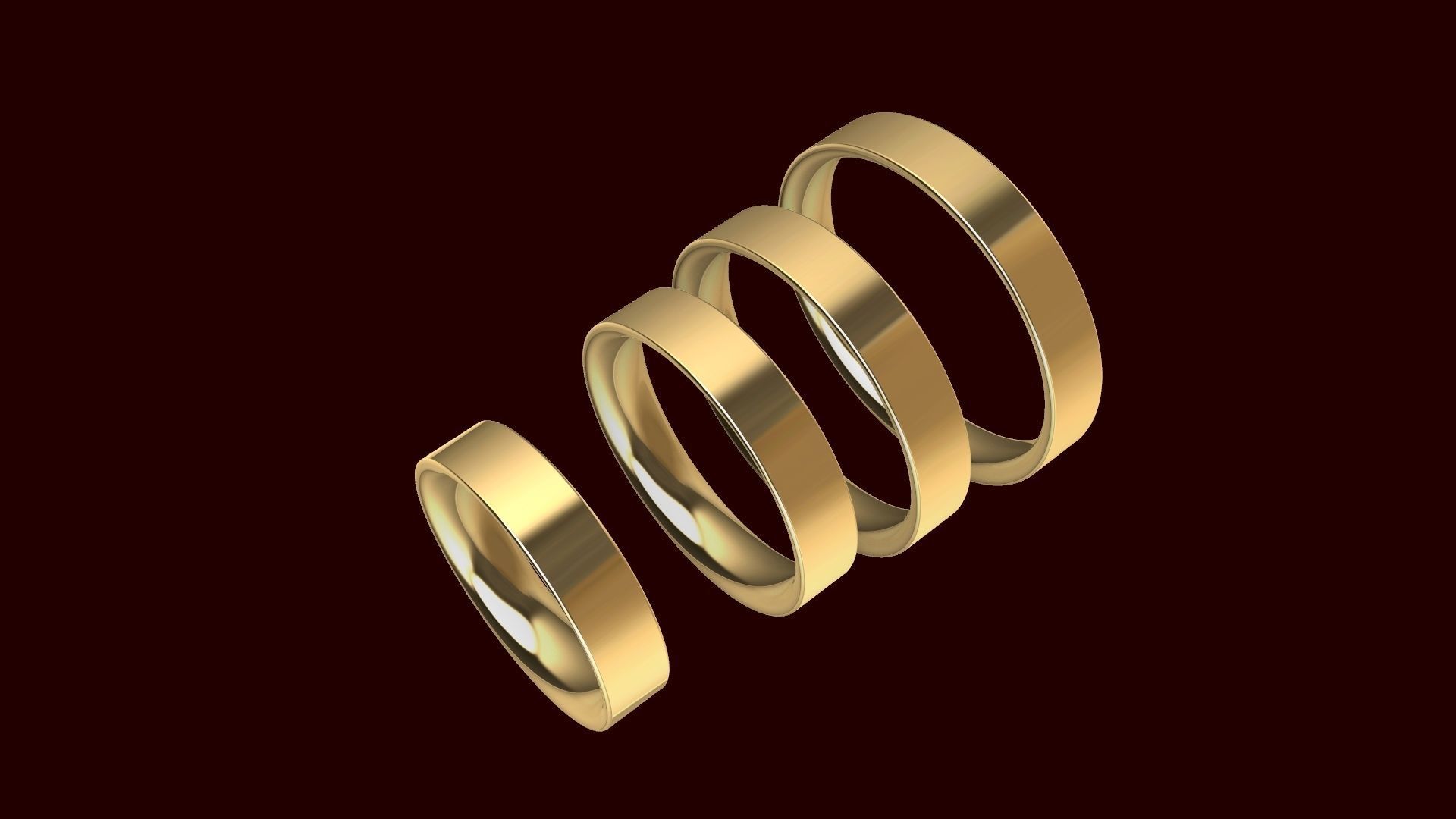 18 wedding band 77 stl verified 3D print model_2
