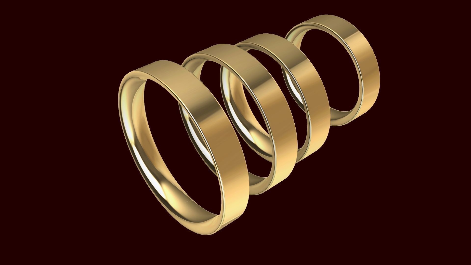 18 wedding band 77 stl verified 3D print model_5