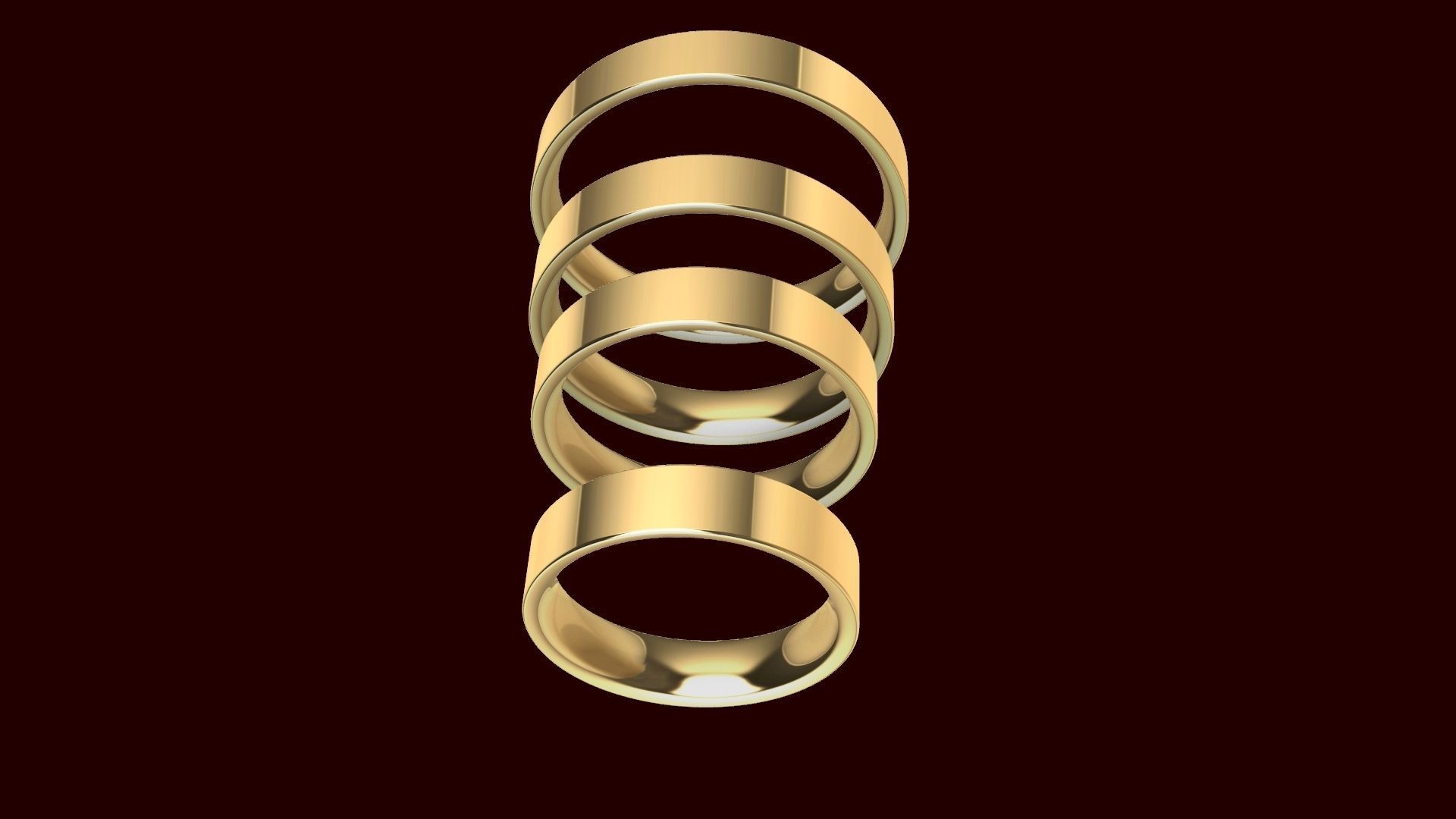 18 wedding band 77 stl verified 3D print model_3