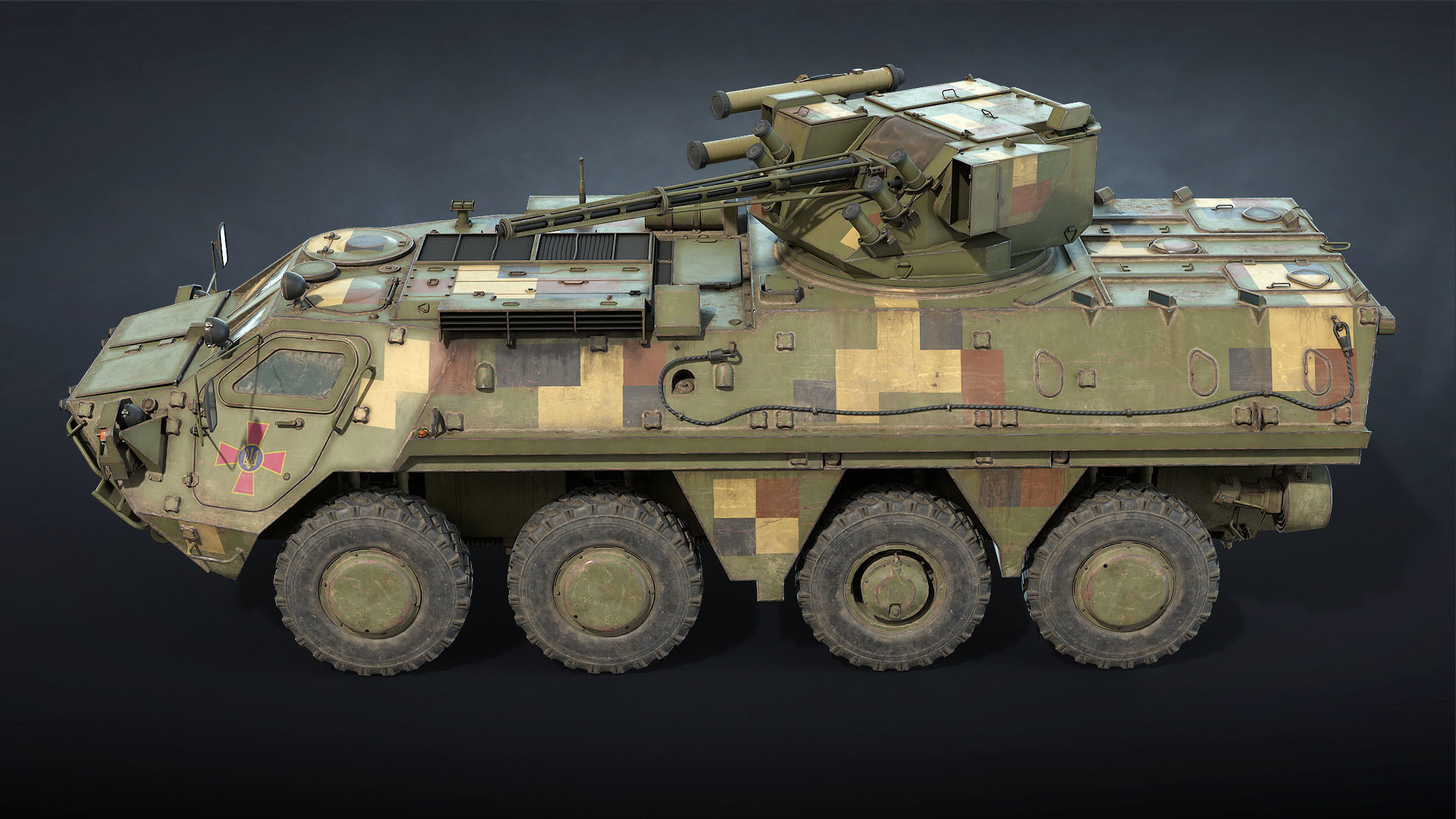 Ukrainian Armored Vehicles Set 3D Model Collection_6