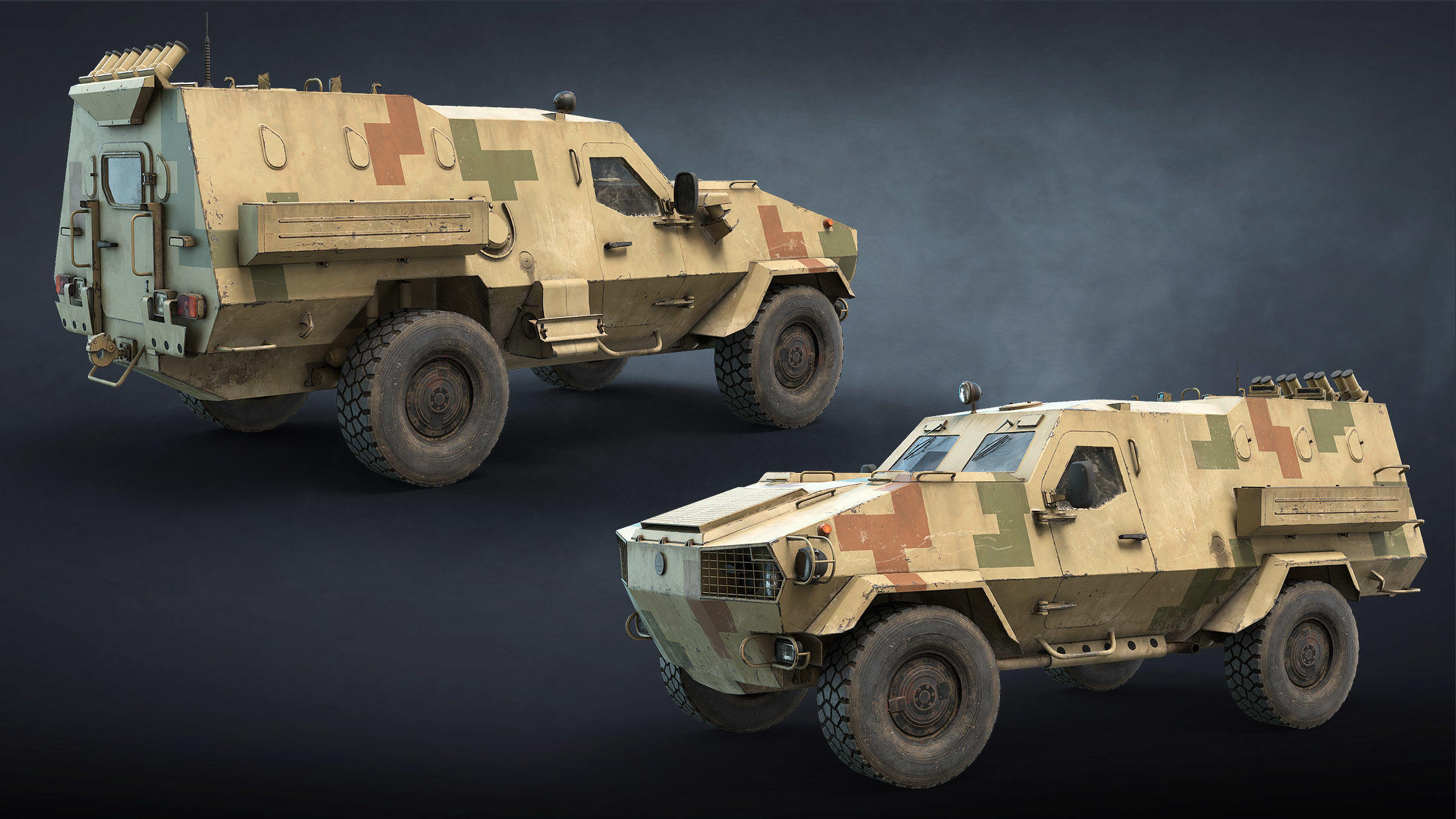 Ukrainian Armored Vehicles Set 3D Model Collection_13