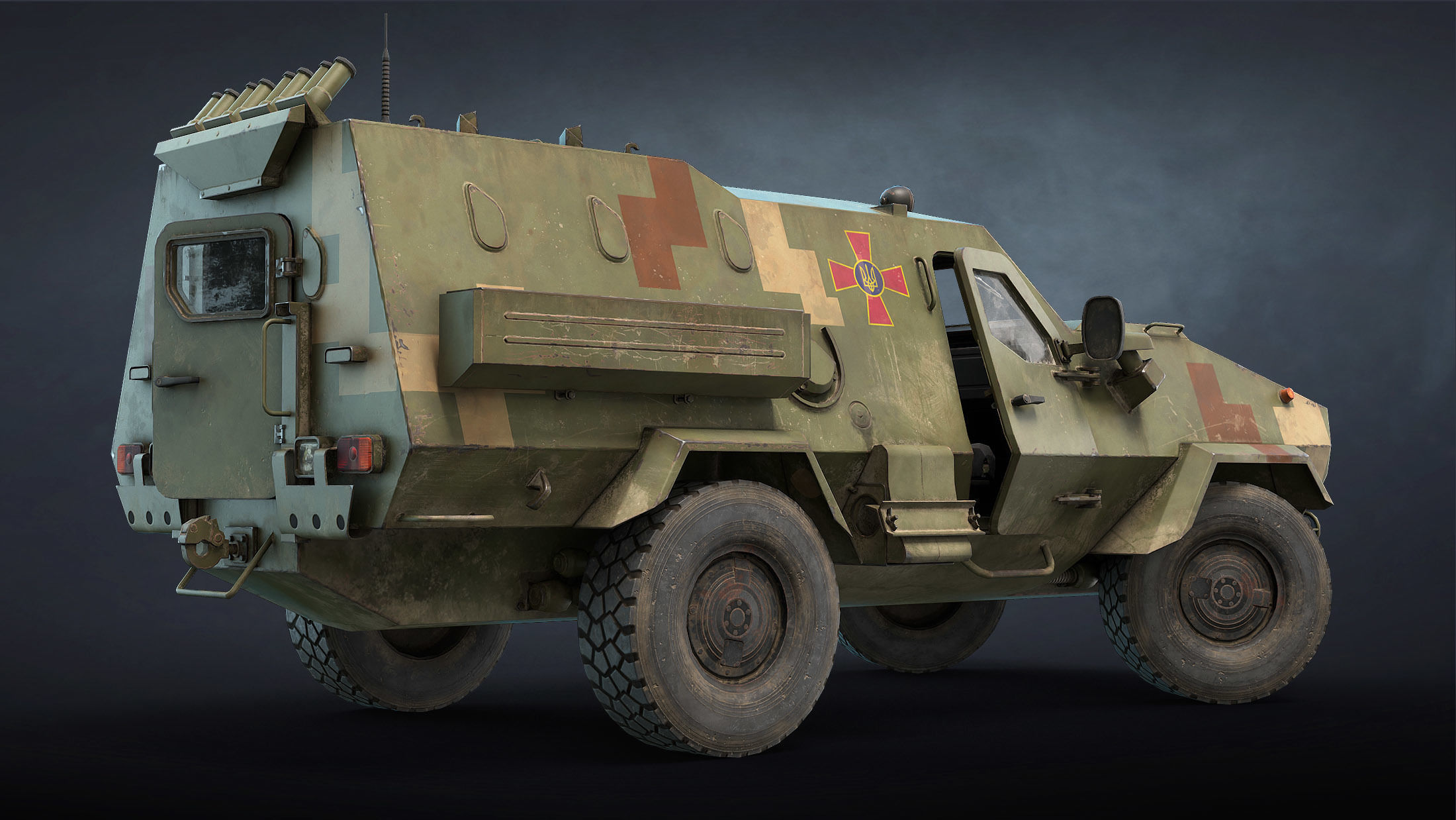 Ukrainian Armored Vehicles Set 3D Model Collection_12