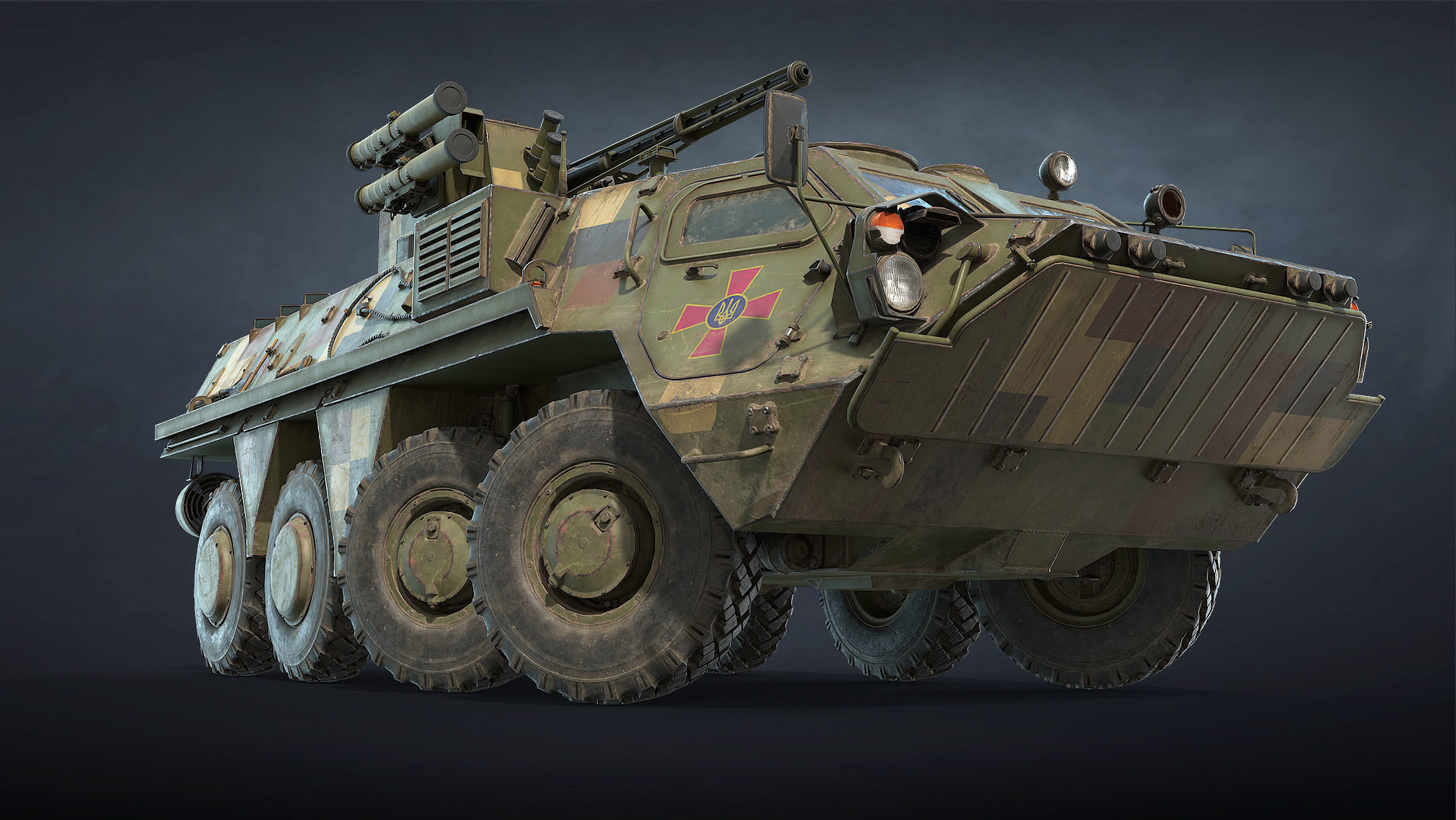 Ukrainian Armored Vehicles Set 3D Model Collection_8