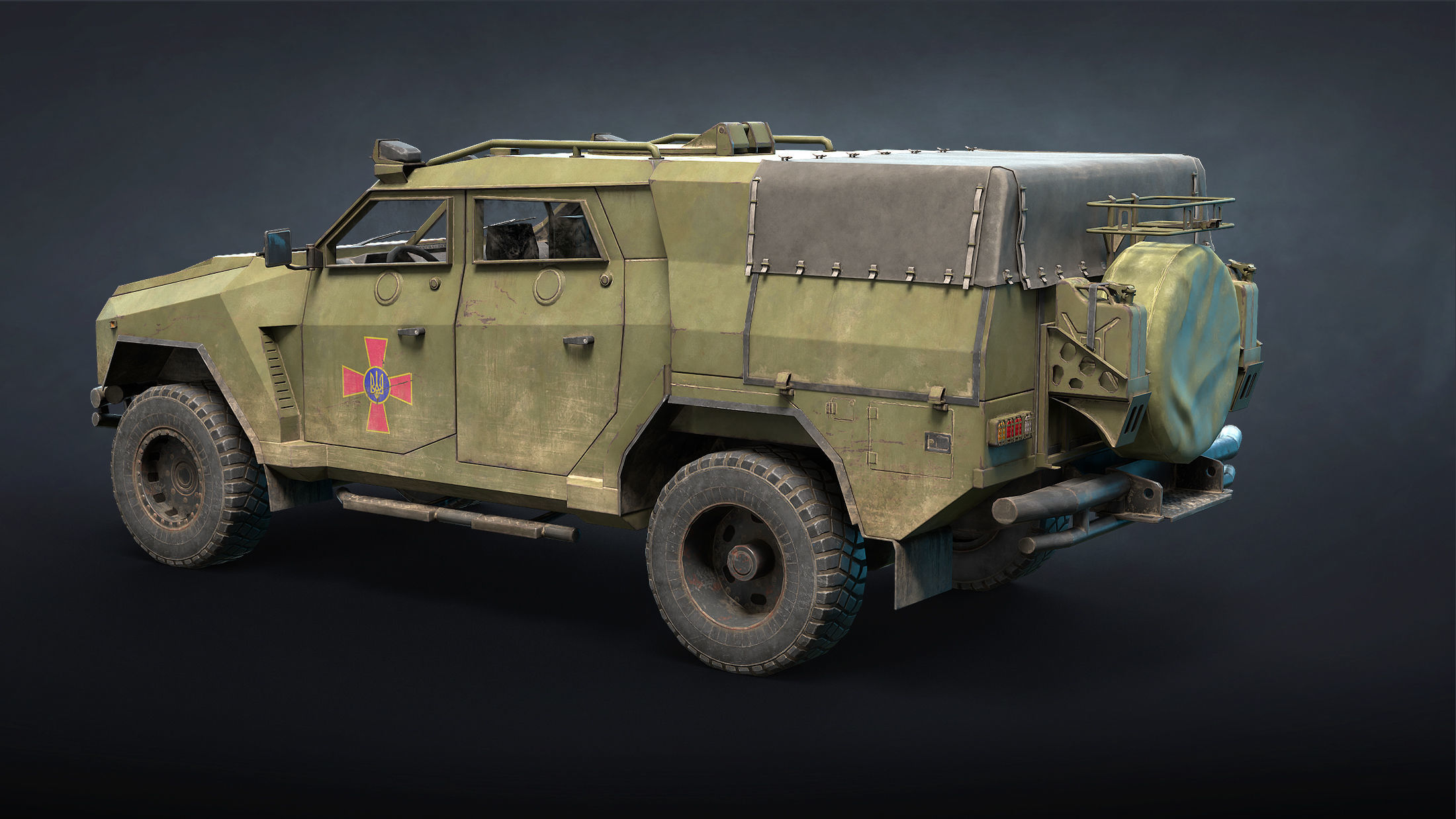 Ukrainian Armored Vehicles Set 3D Model Collection_18