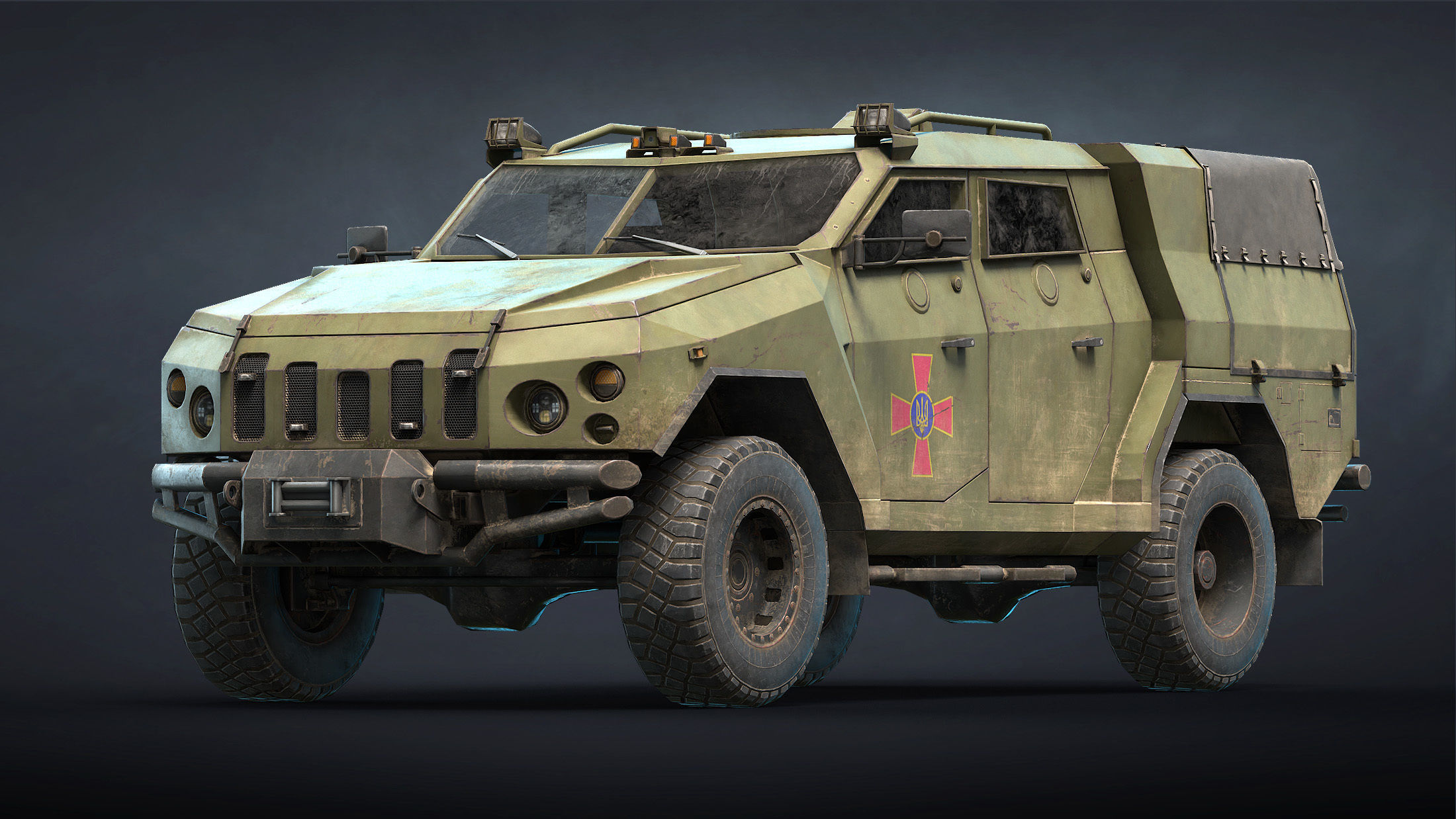 Ukrainian Armored Vehicles Set 3D Model Collection_19