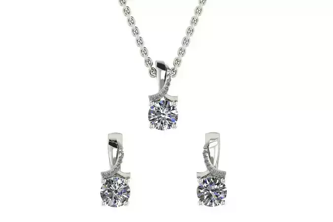 jewelry earrings and pendant