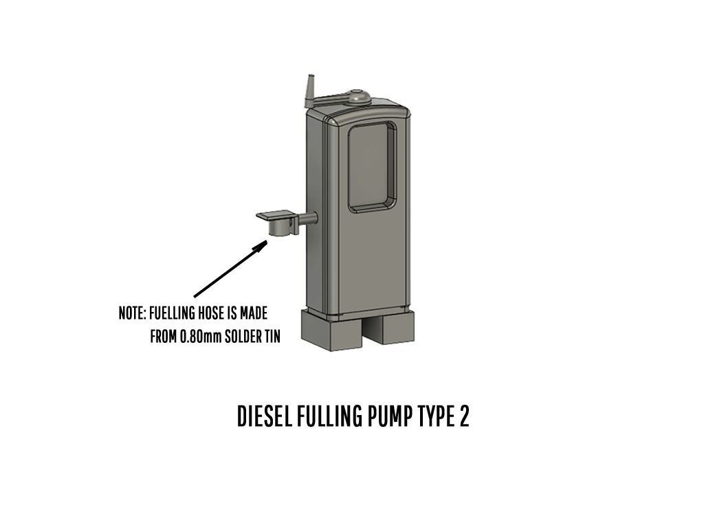 BUILD-0003 Diesel and Sand set H0-scale 3D print model_6