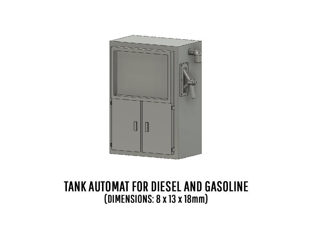 BUILD-0003 Diesel and Sand set H0-scale 3D print model_8