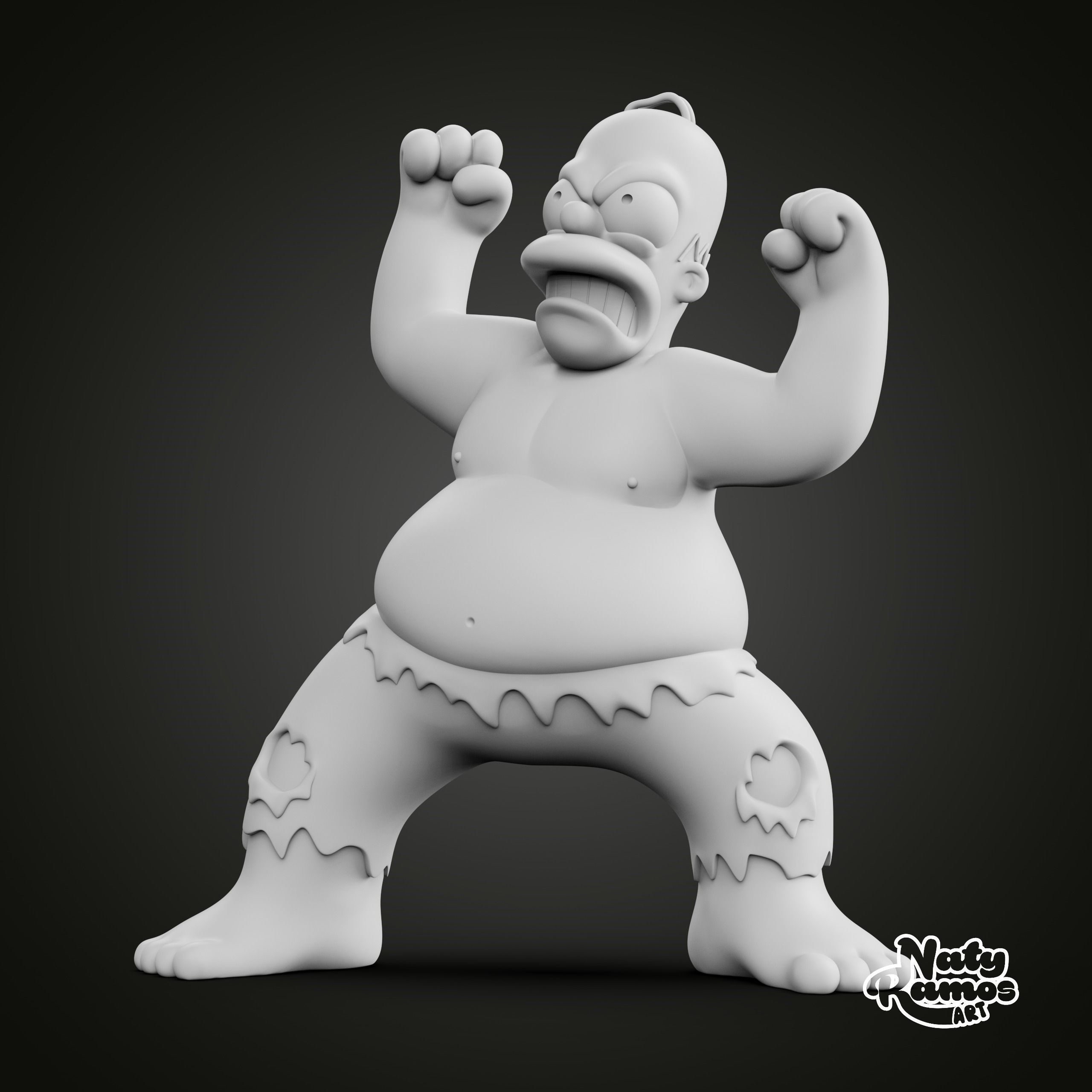 HOMERO HULK 3D print model_4