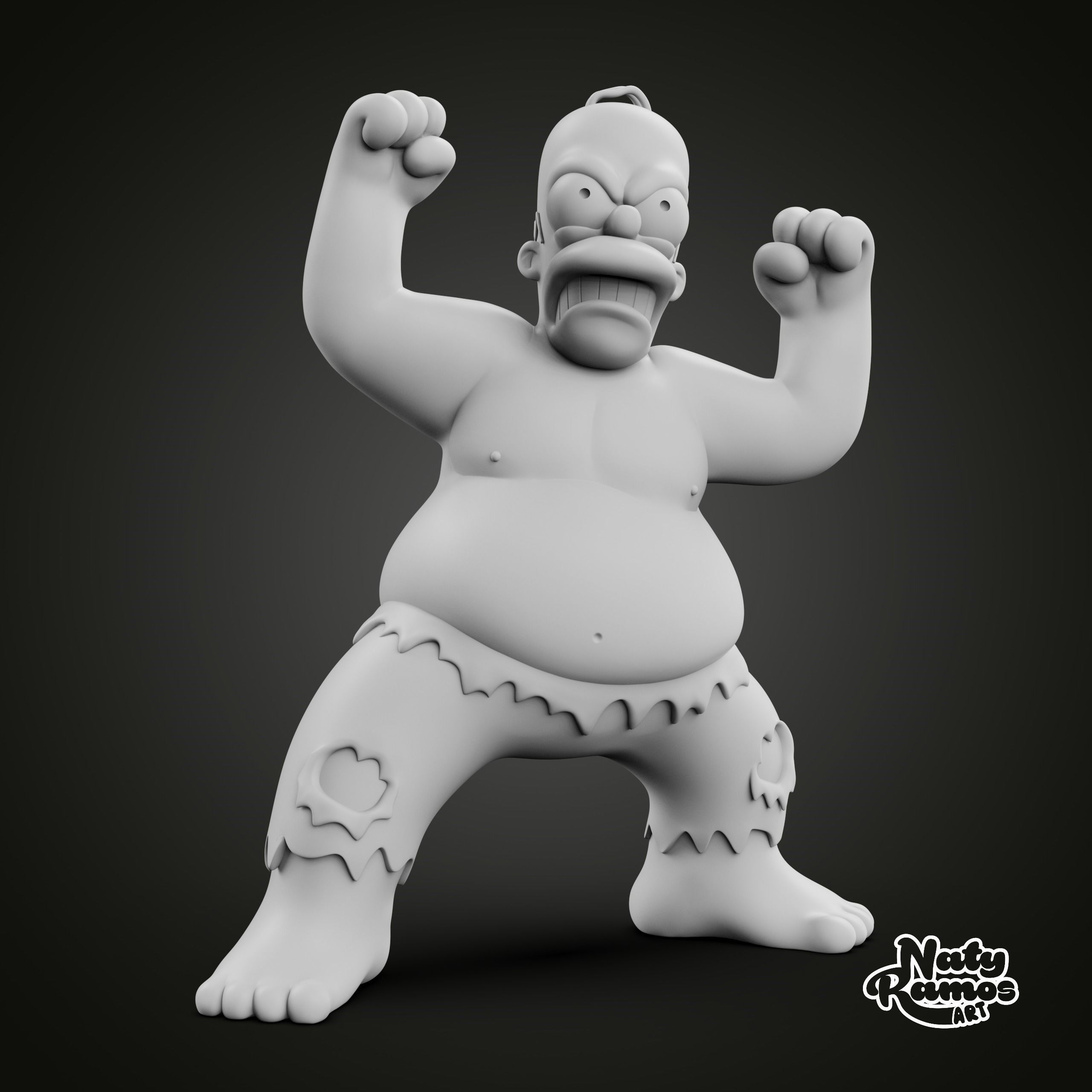 HOMERO HULK 3D print model_5