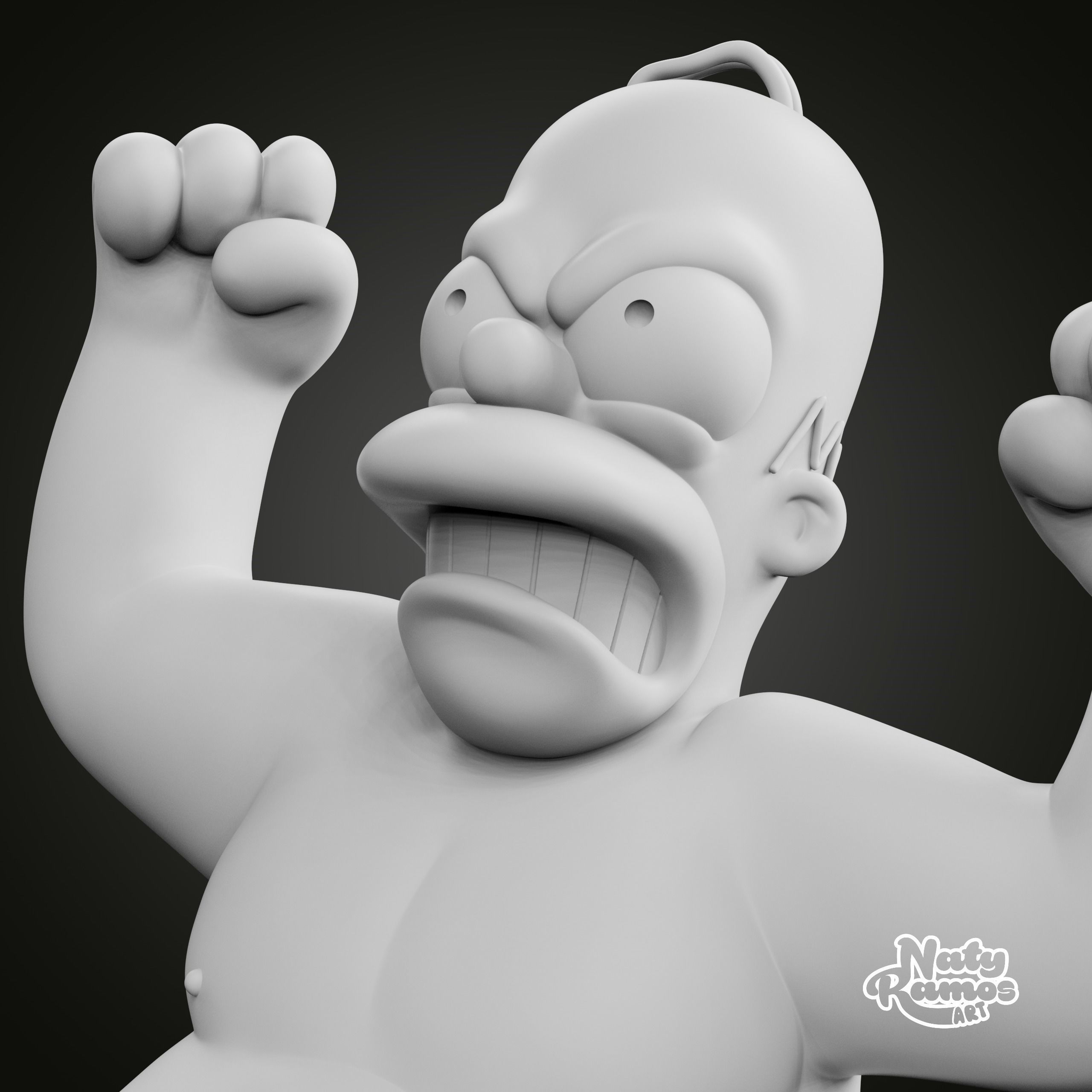 HOMERO HULK 3D print model_6