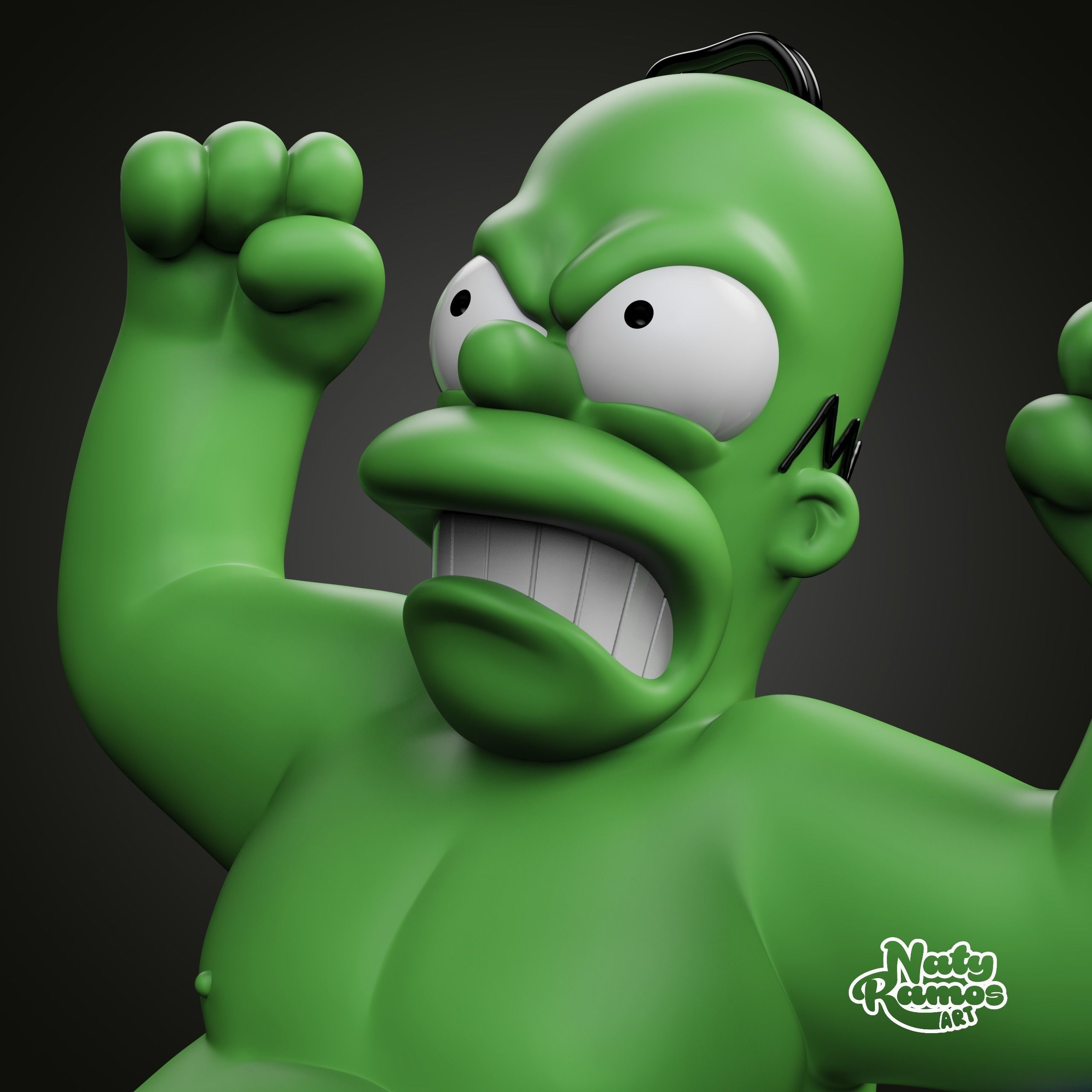 HOMERO HULK 3D print model_1