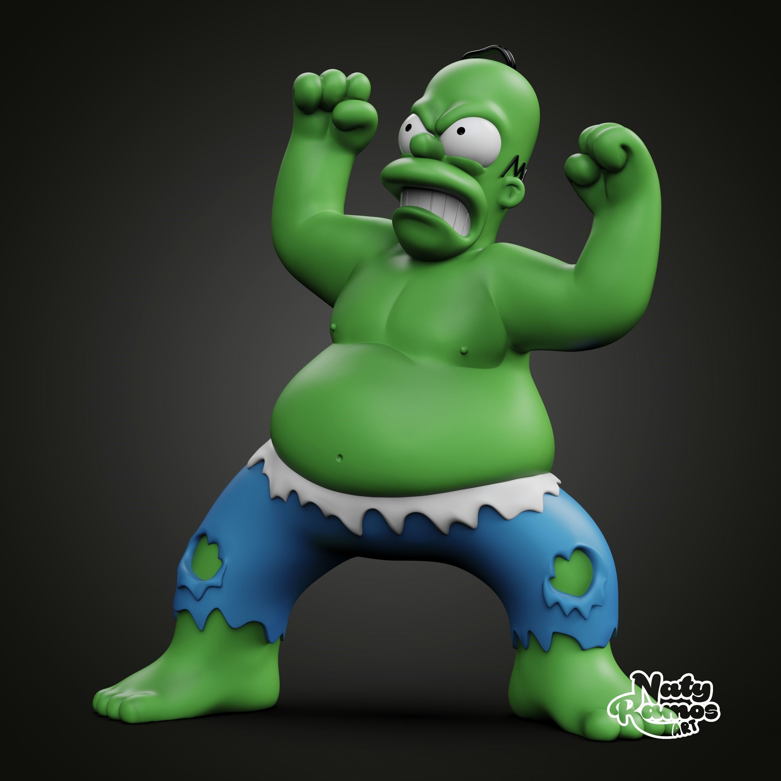 HOMERO HULK 3D print model_0
