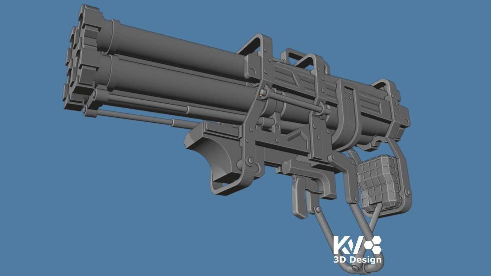 KV-Death Stranding-Quadruple Rocket-Launcher 3D print model_5