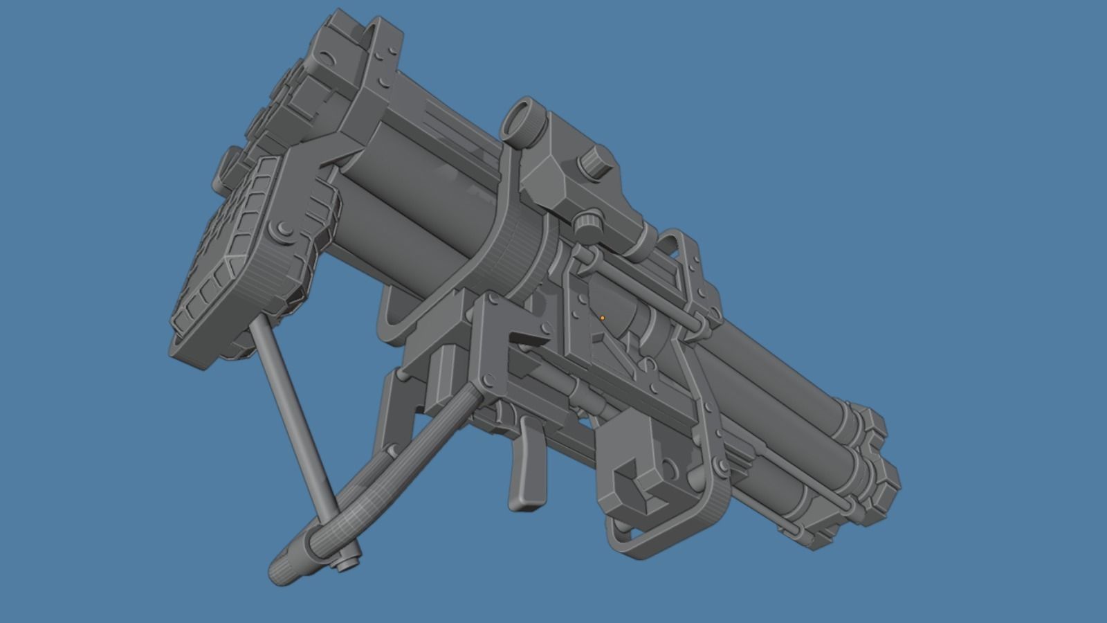 KV-Death Stranding-Quadruple Rocket-Launcher 3D print model_8