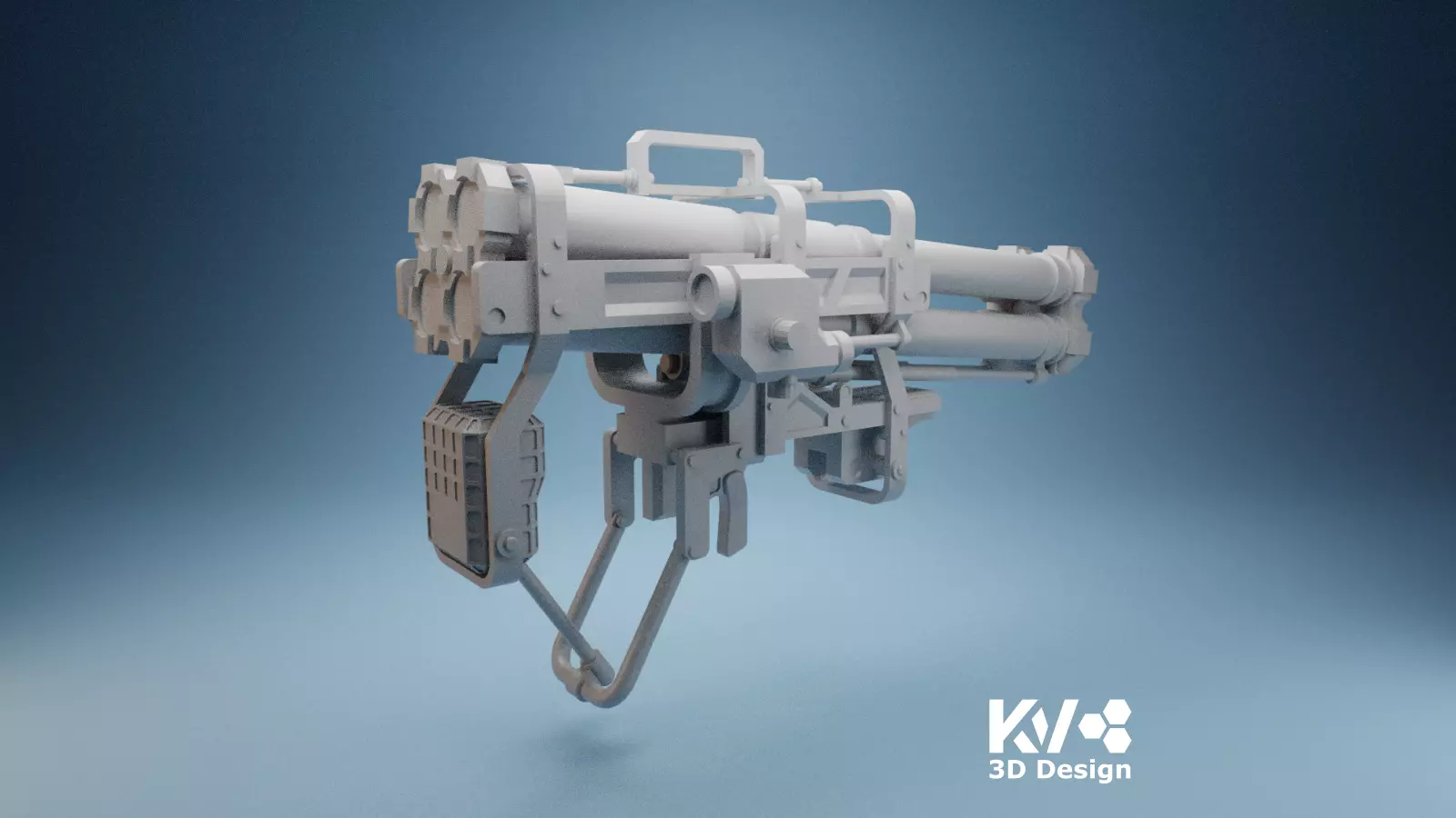 KV-Death Stranding-Quadruple Rocket-Launcher 3D print model_0