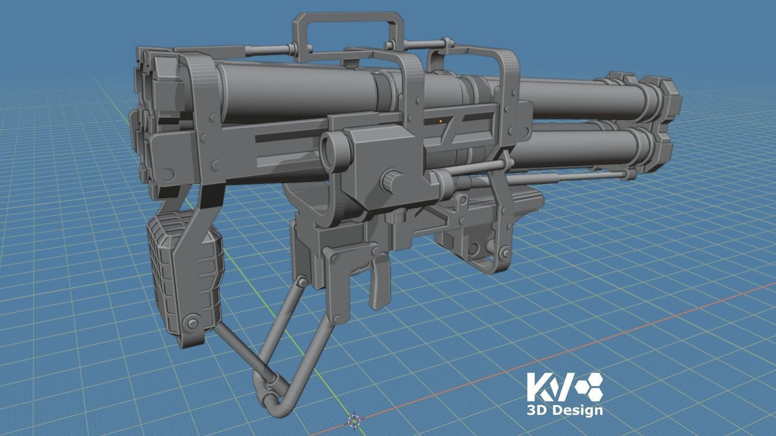 KV-Death Stranding-Quadruple Rocket-Launcher 3D print model_2