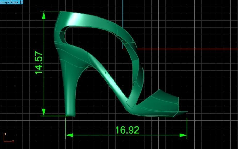 set fashionable pendant womens shoes half-boots 480 3D Model Collection_127