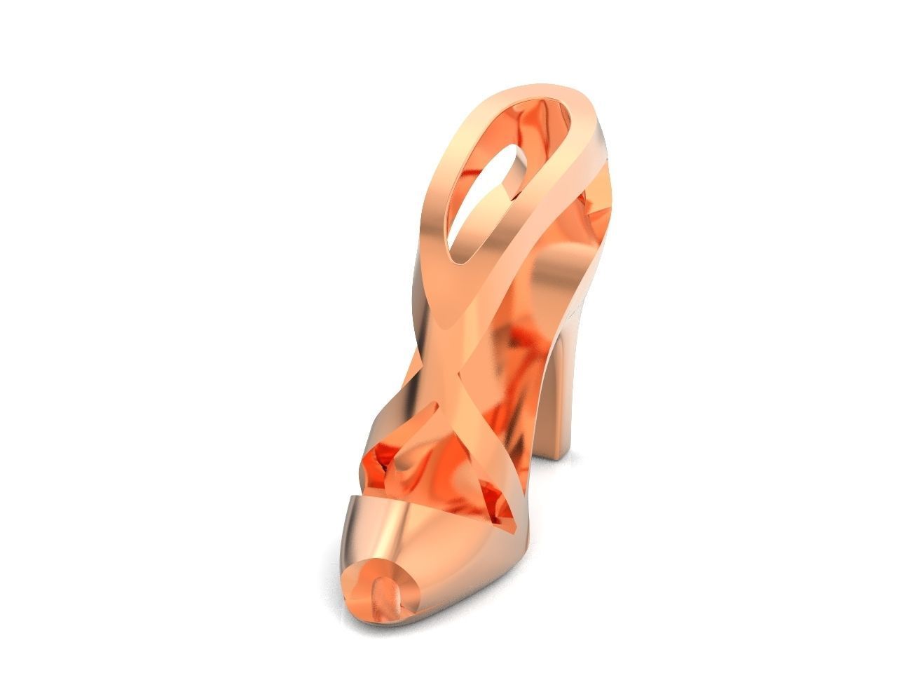 set fashionable pendant womens shoes half-boots 480 3D Model Collection_132
