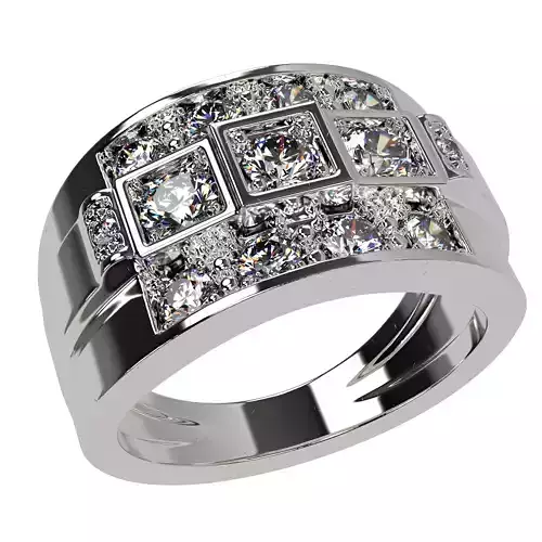 Big Ring Diamond Tank 3D print model