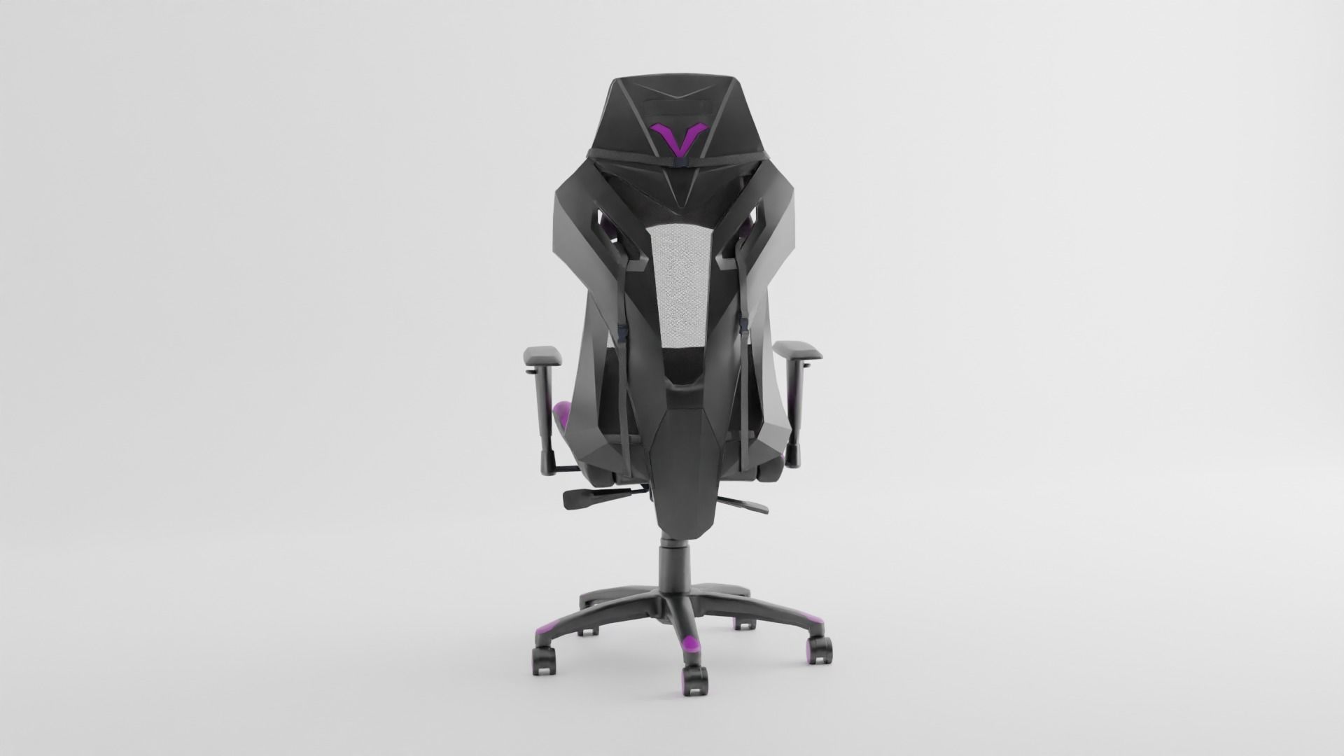 3D Gaming Chair pink in Blender and Cycles 3D model_5