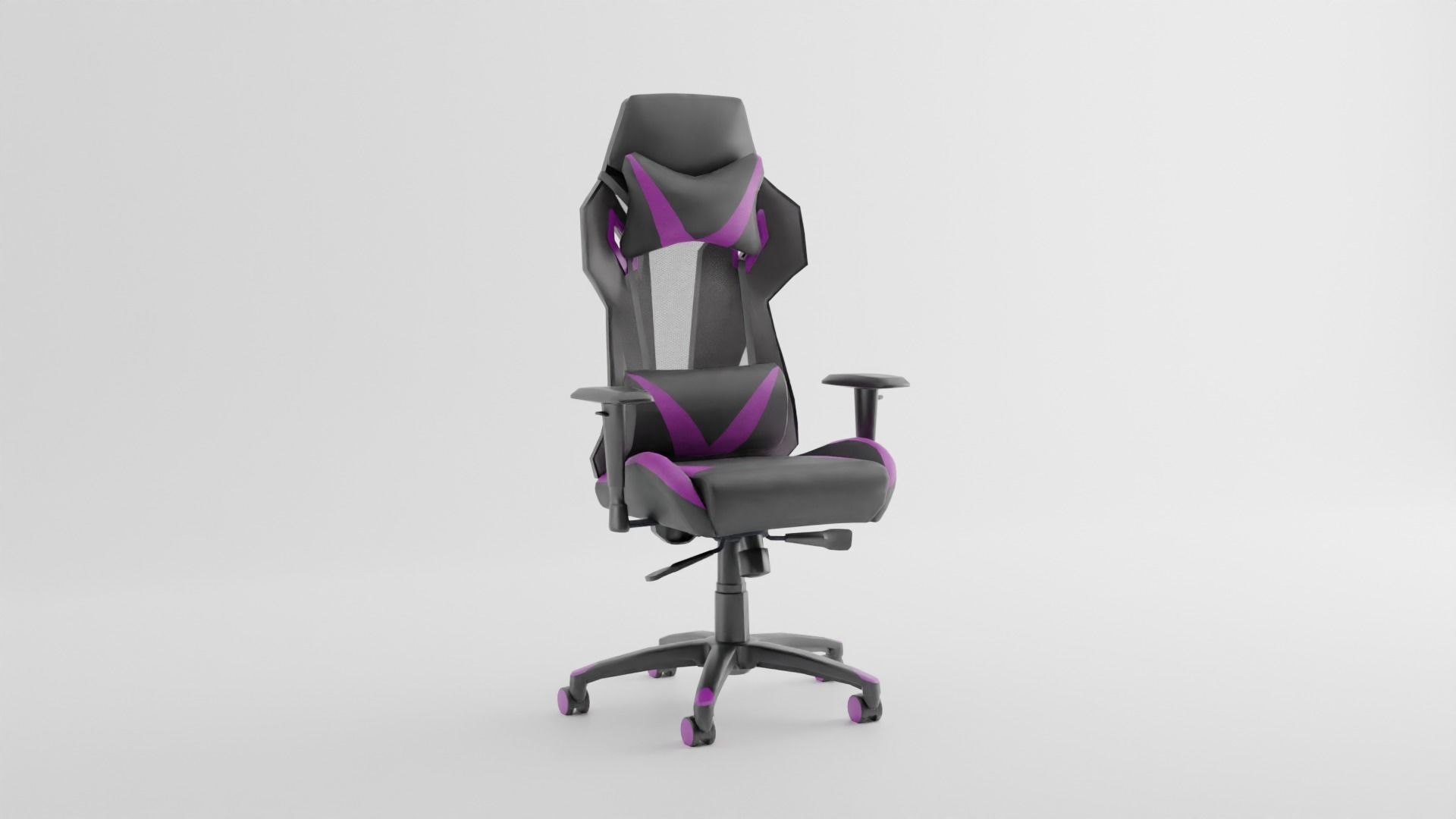 3D Gaming Chair pink in Blender and Cycles 3D model_2