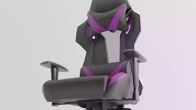 3D Gaming Chair pink in Blender and Cycles 3D model 3D Gaming Chair pink in Blender and Cycles 3D model