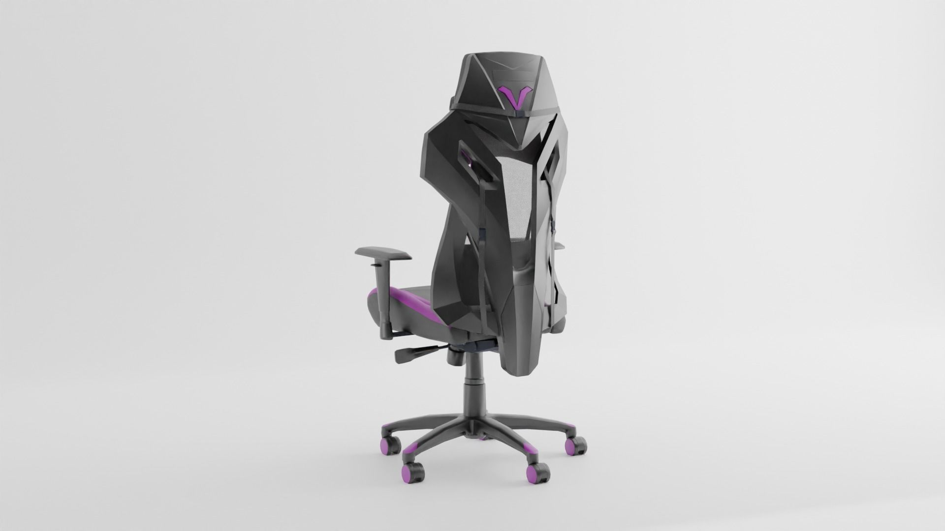 3D Gaming Chair pink in Blender and Cycles 3D model_4