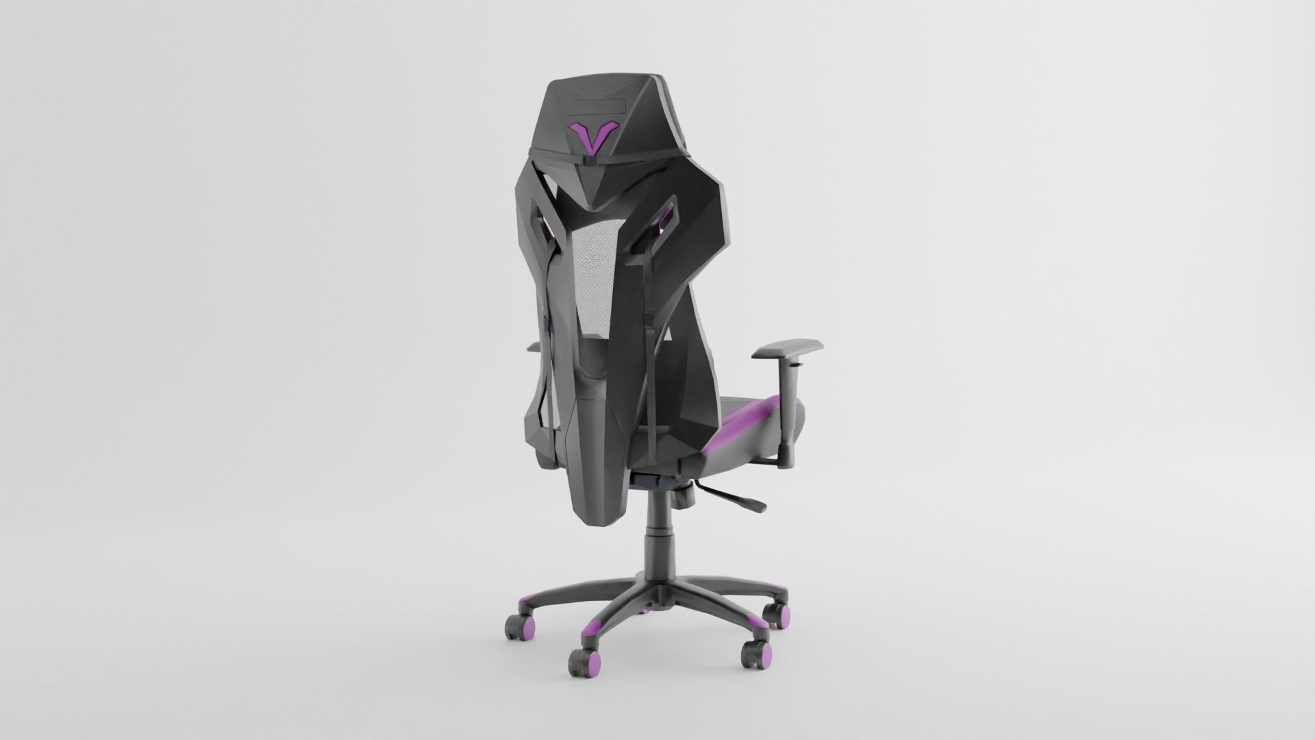 3D Gaming Chair pink in Blender and Cycles 3D model_3