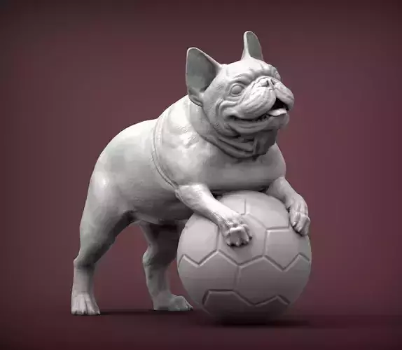 French Bulldog 3D print model