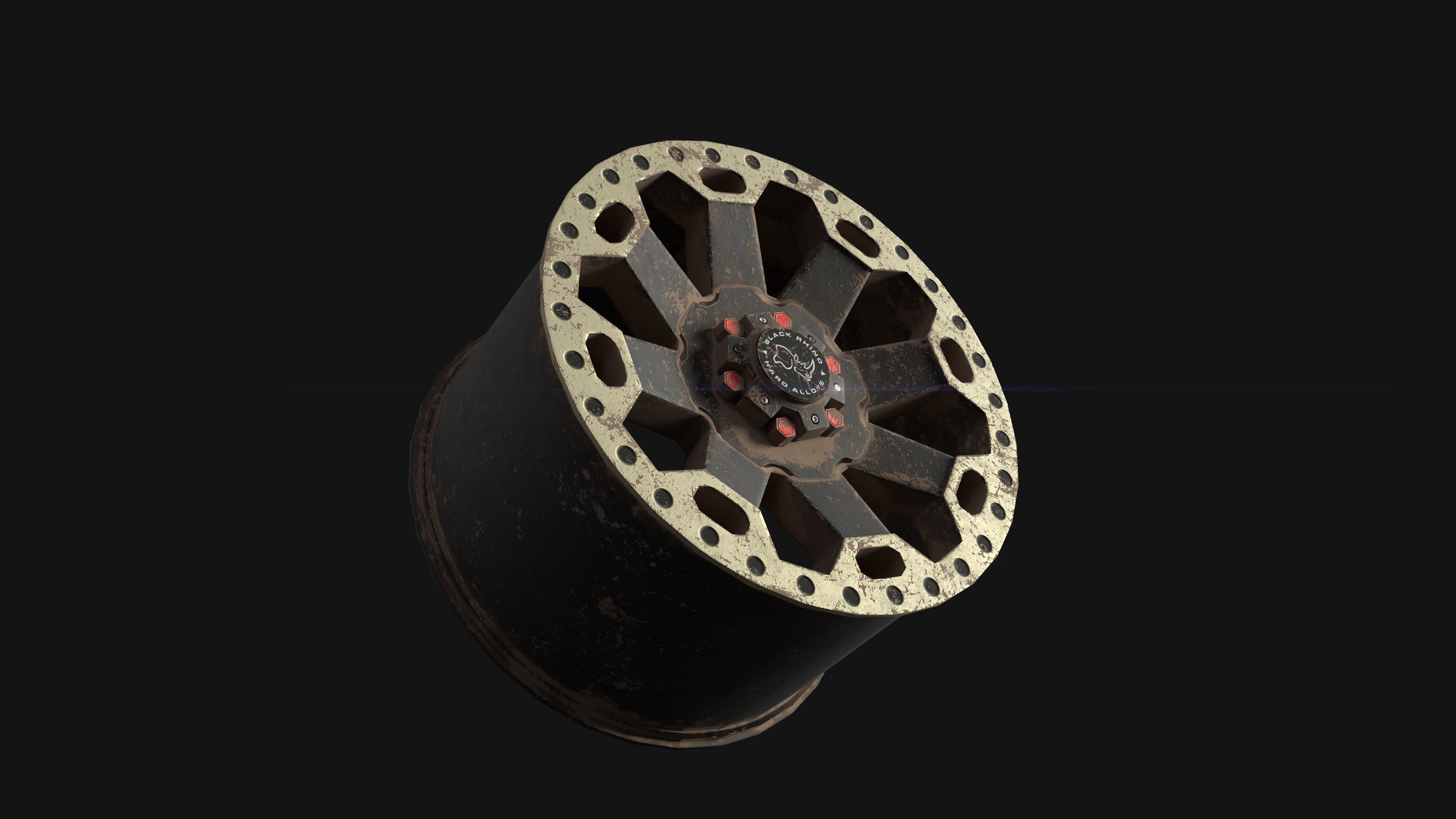 Car Rim Free low-poly 3D model_3