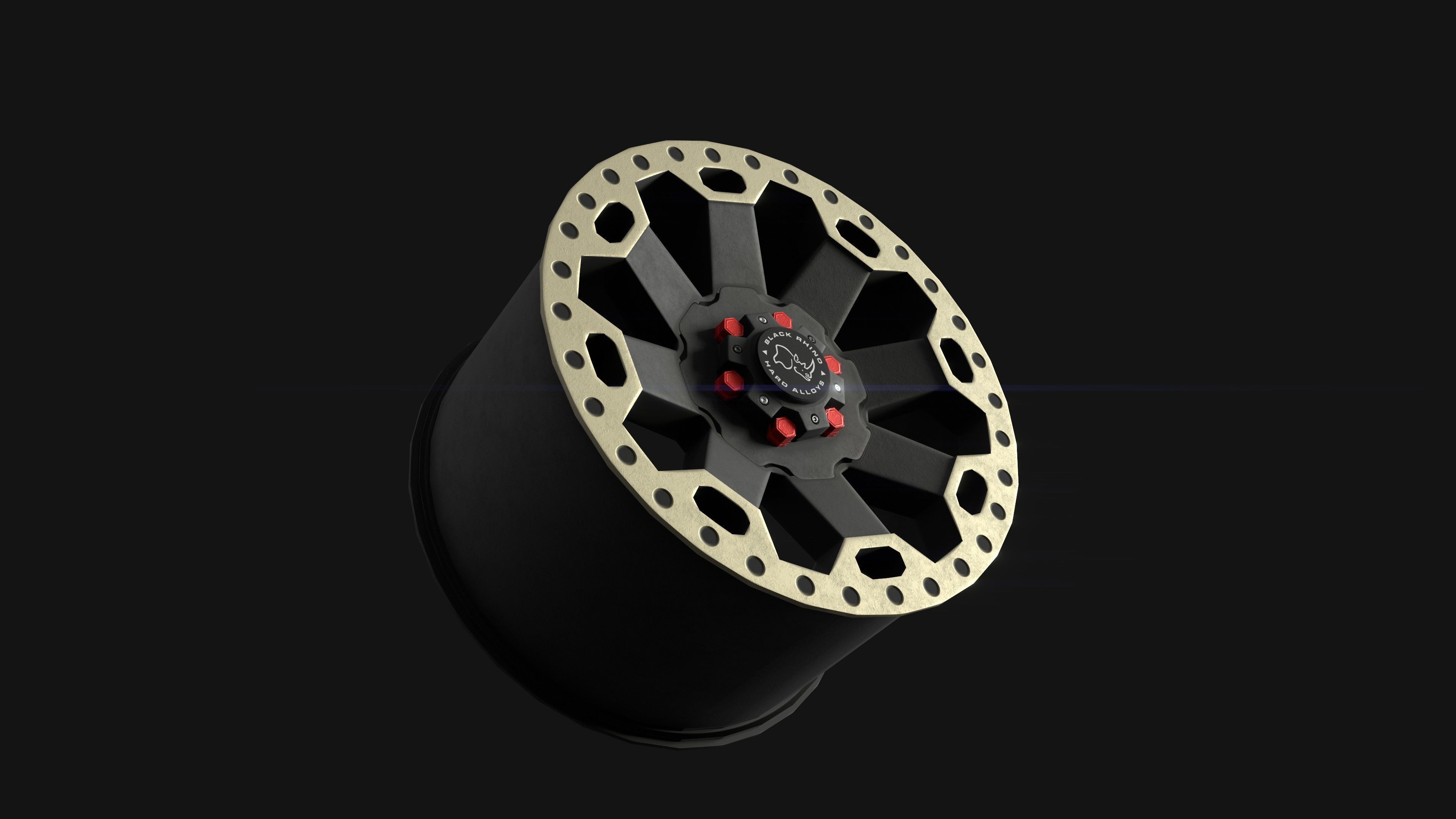 Car Rim Free low-poly 3D model_2
