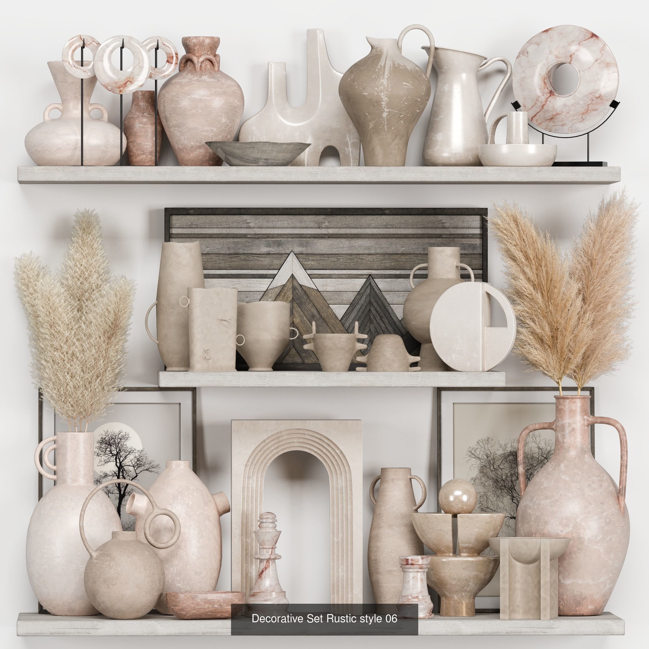Decorative Set Rustic style - collection 02 _3