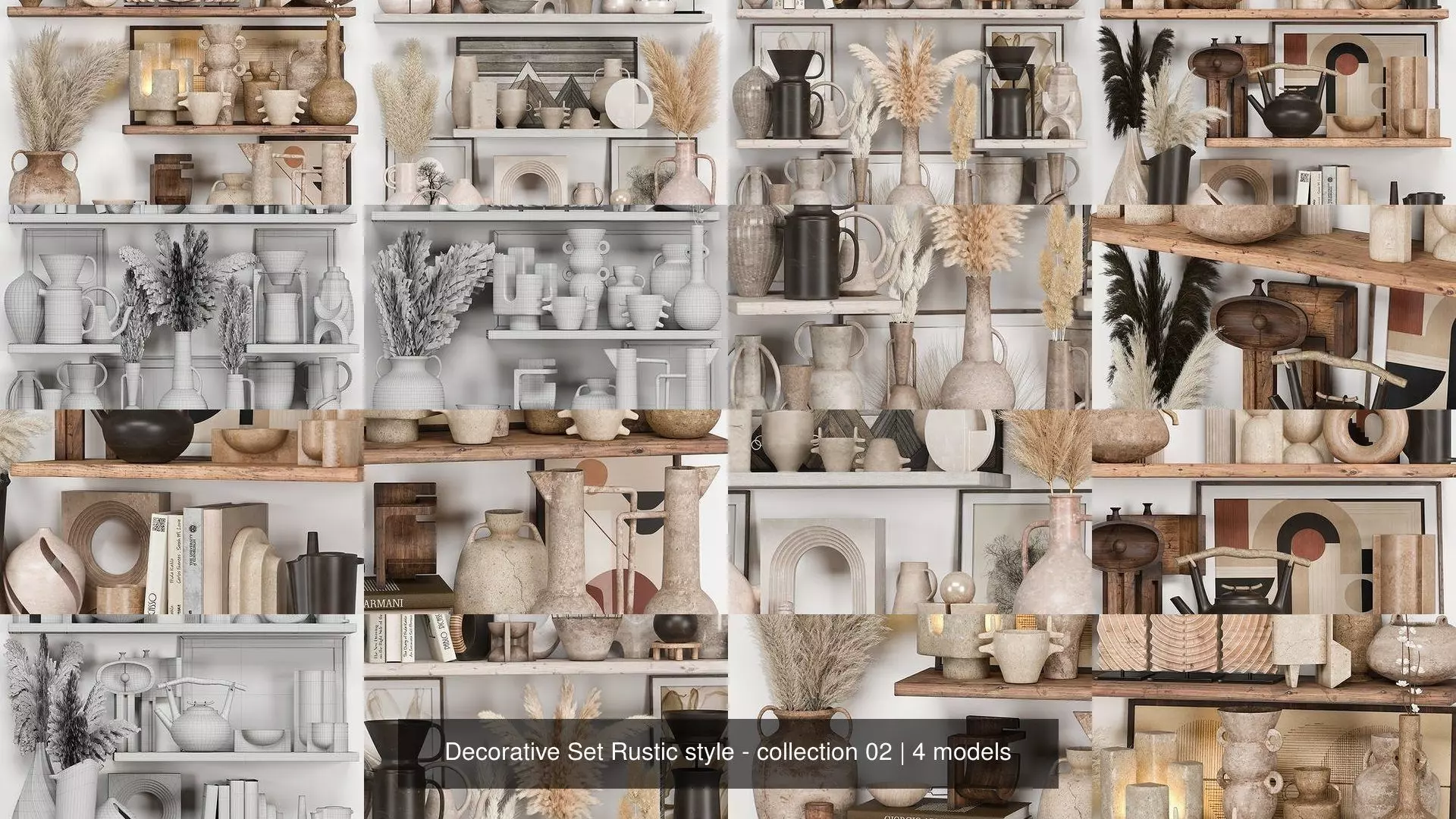 Decorative Set Rustic style - collection 02 _1