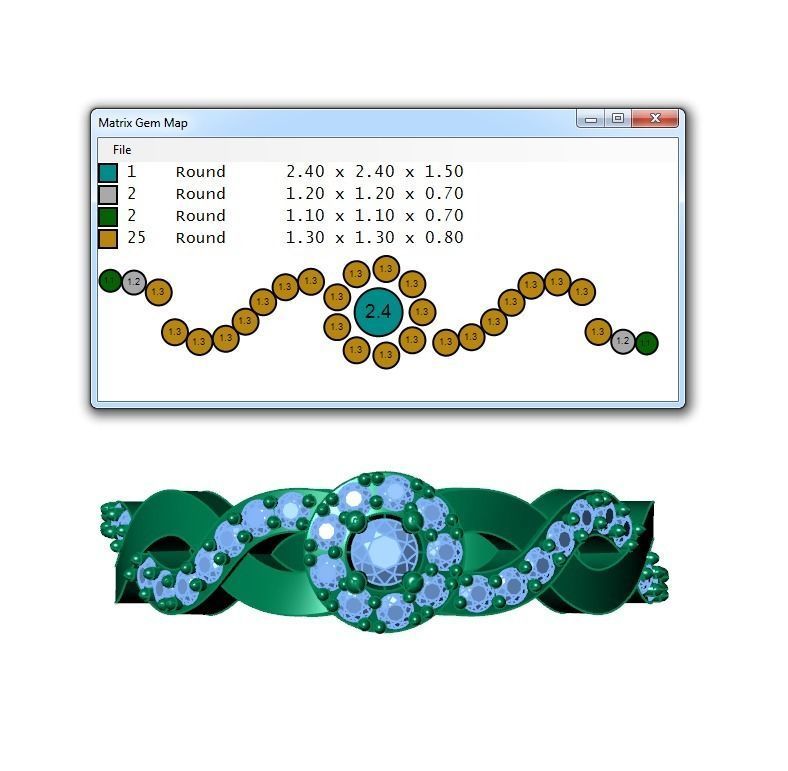 Ring397 gold engagement ring with diamonds 3D print model_6