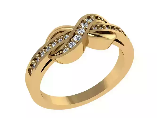 Ring398 infinity diamond ring