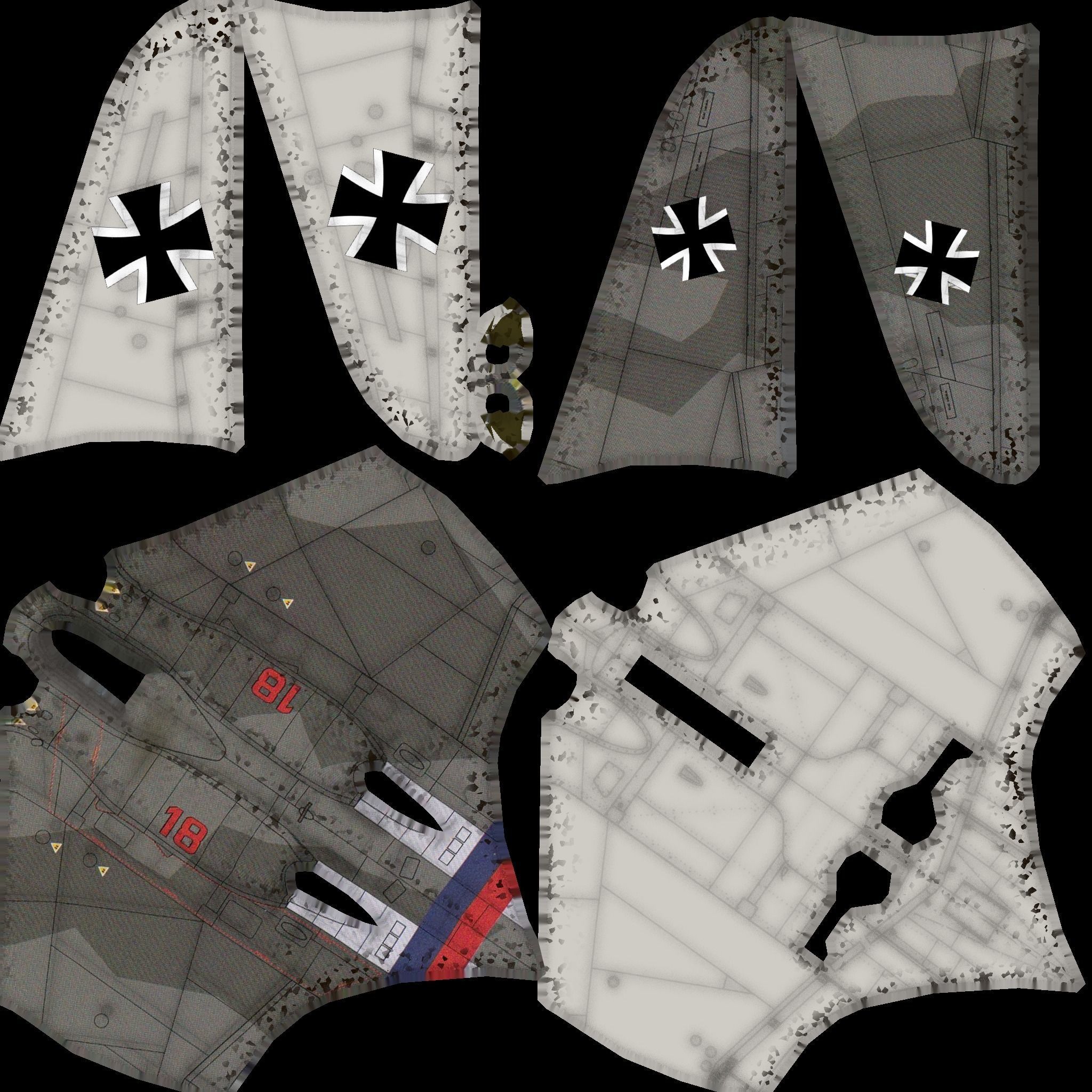 Horten Ho 229 Low-poly 3D model_17