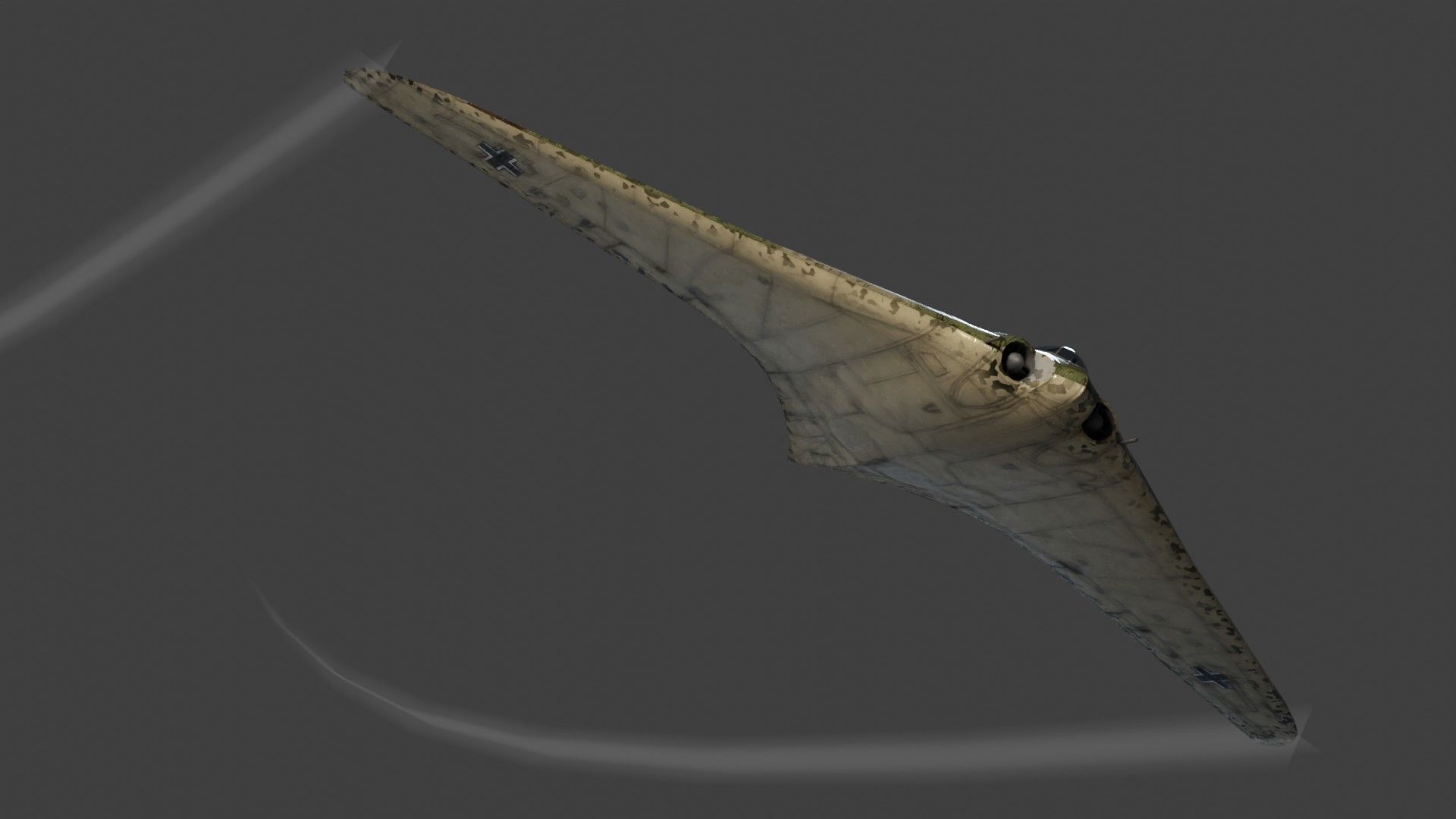 Horten Ho 229 Low-poly 3D model_10