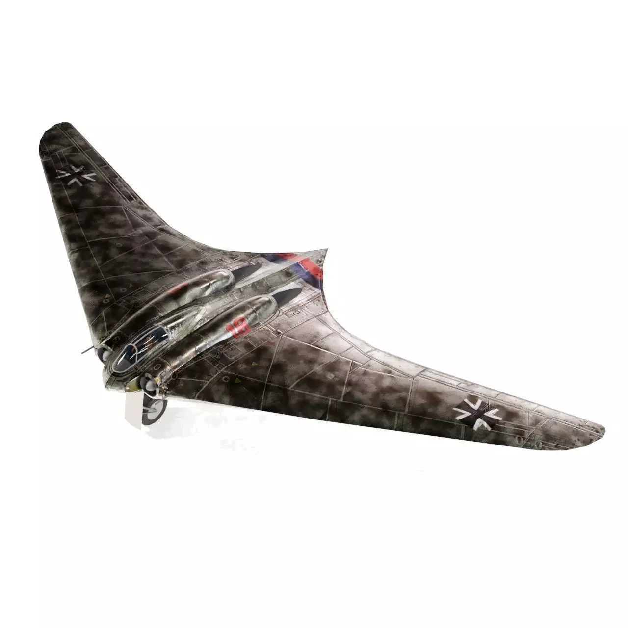 Horten Ho 229 Low-poly 3D model_0