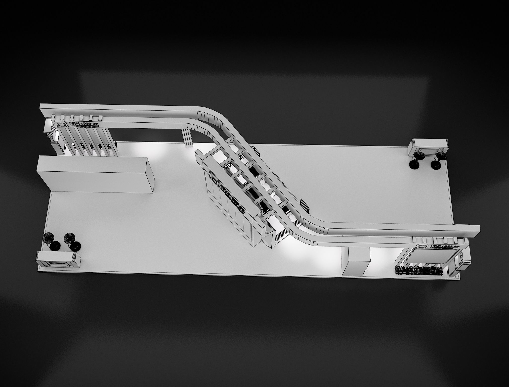 Booth Exhibition Stand a 618 3D model_17