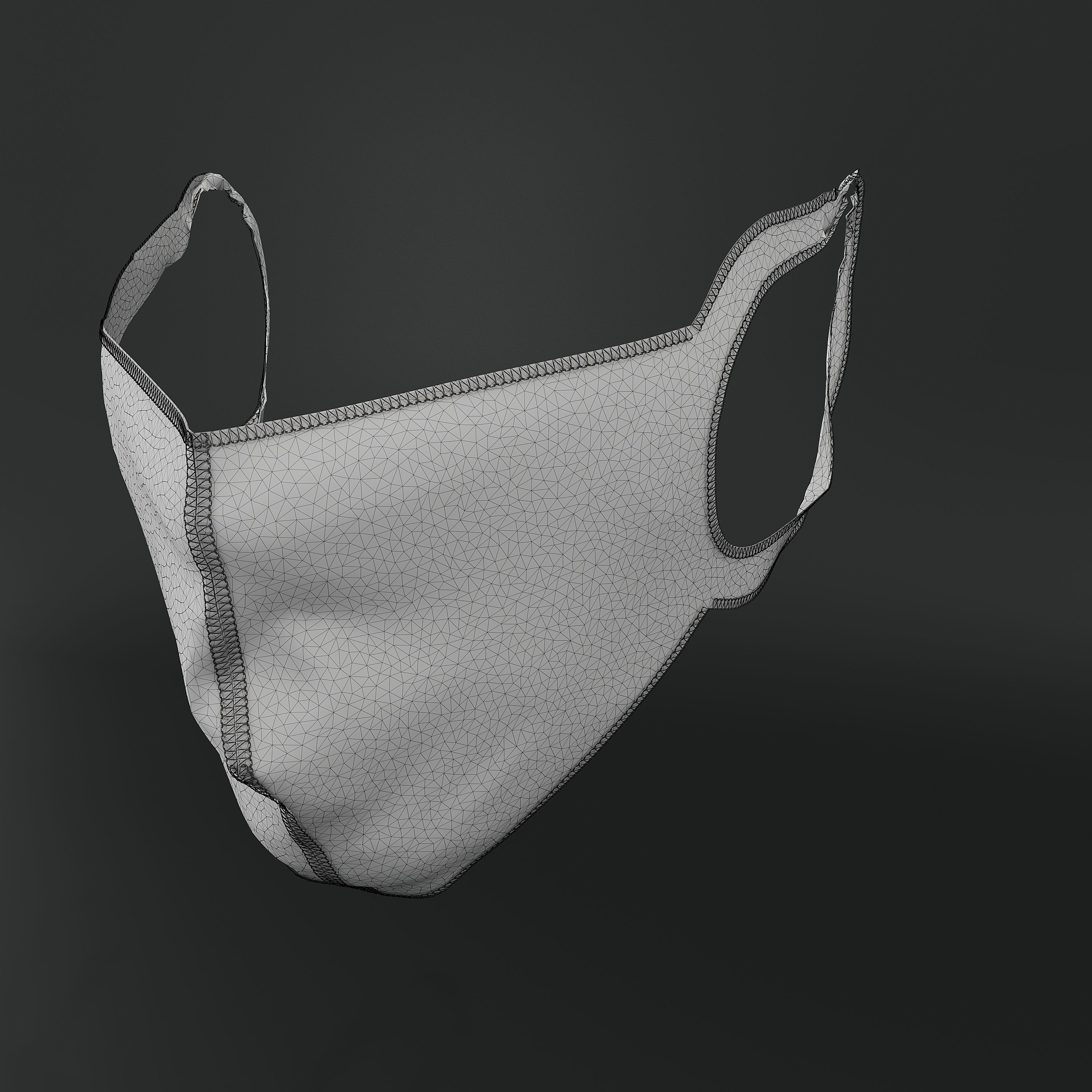 Face mask protection 3D model 3D model_7