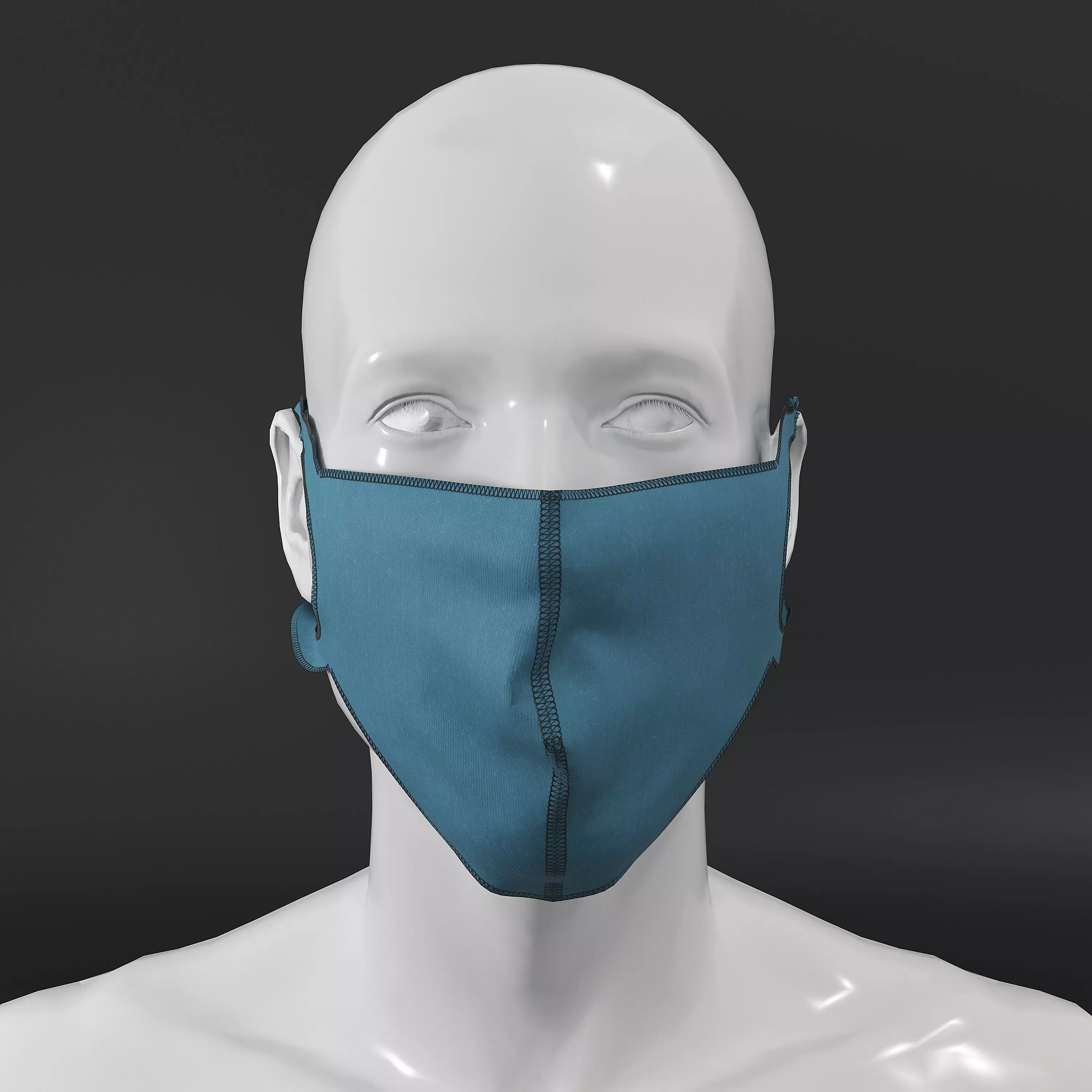 Face mask protection 3D model 3D model_0
