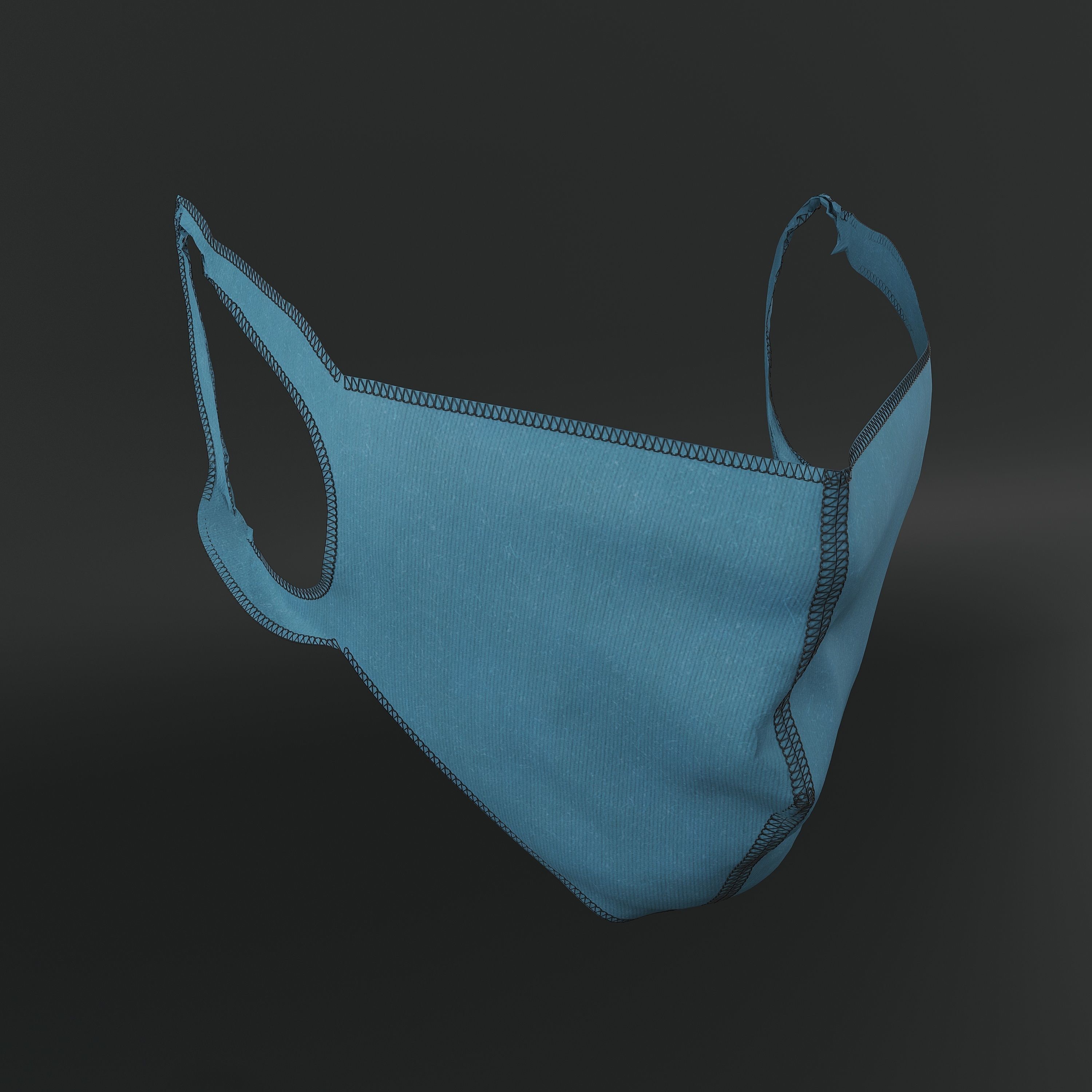 Face mask protection 3D model 3D model_2