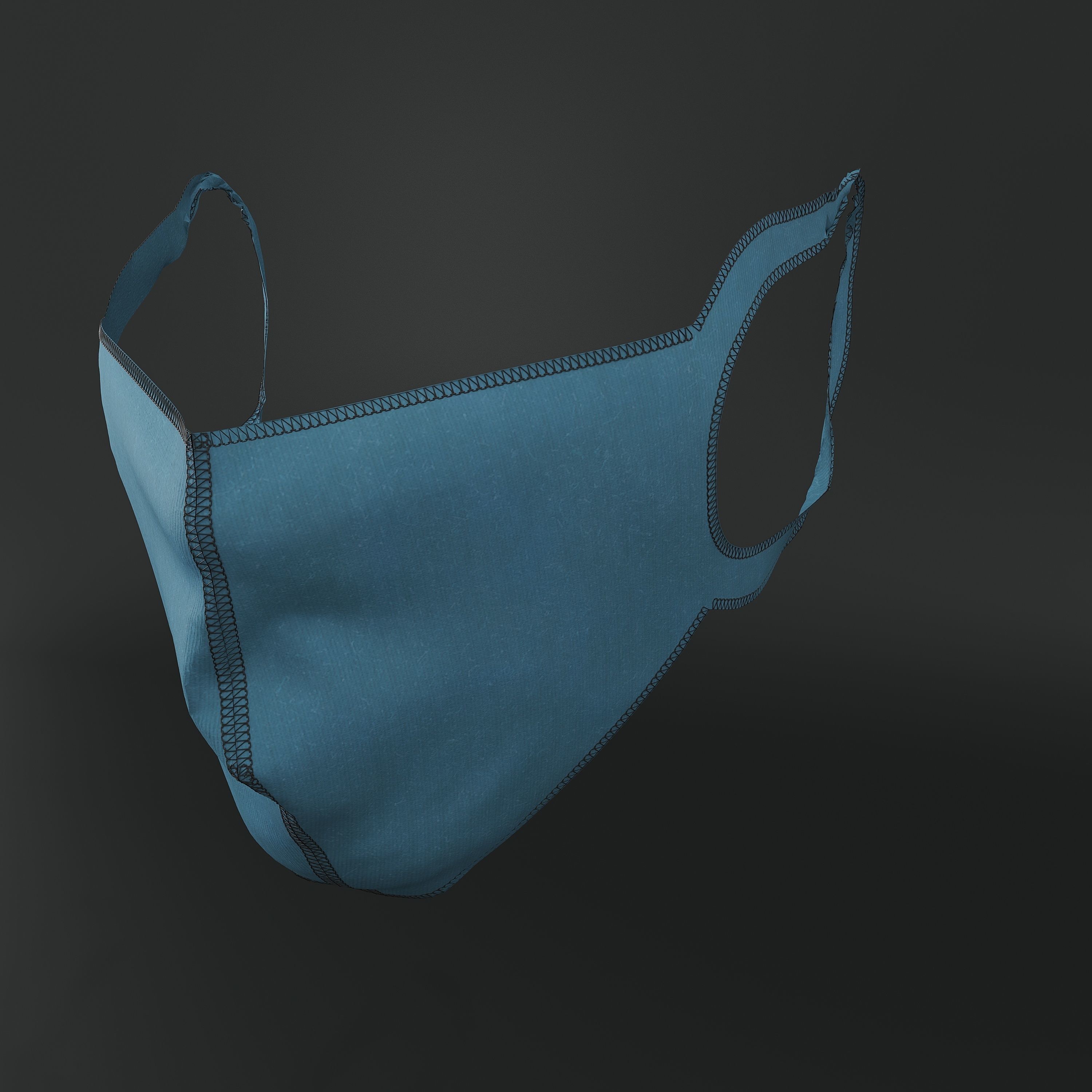 Face mask protection 3D model 3D model_1